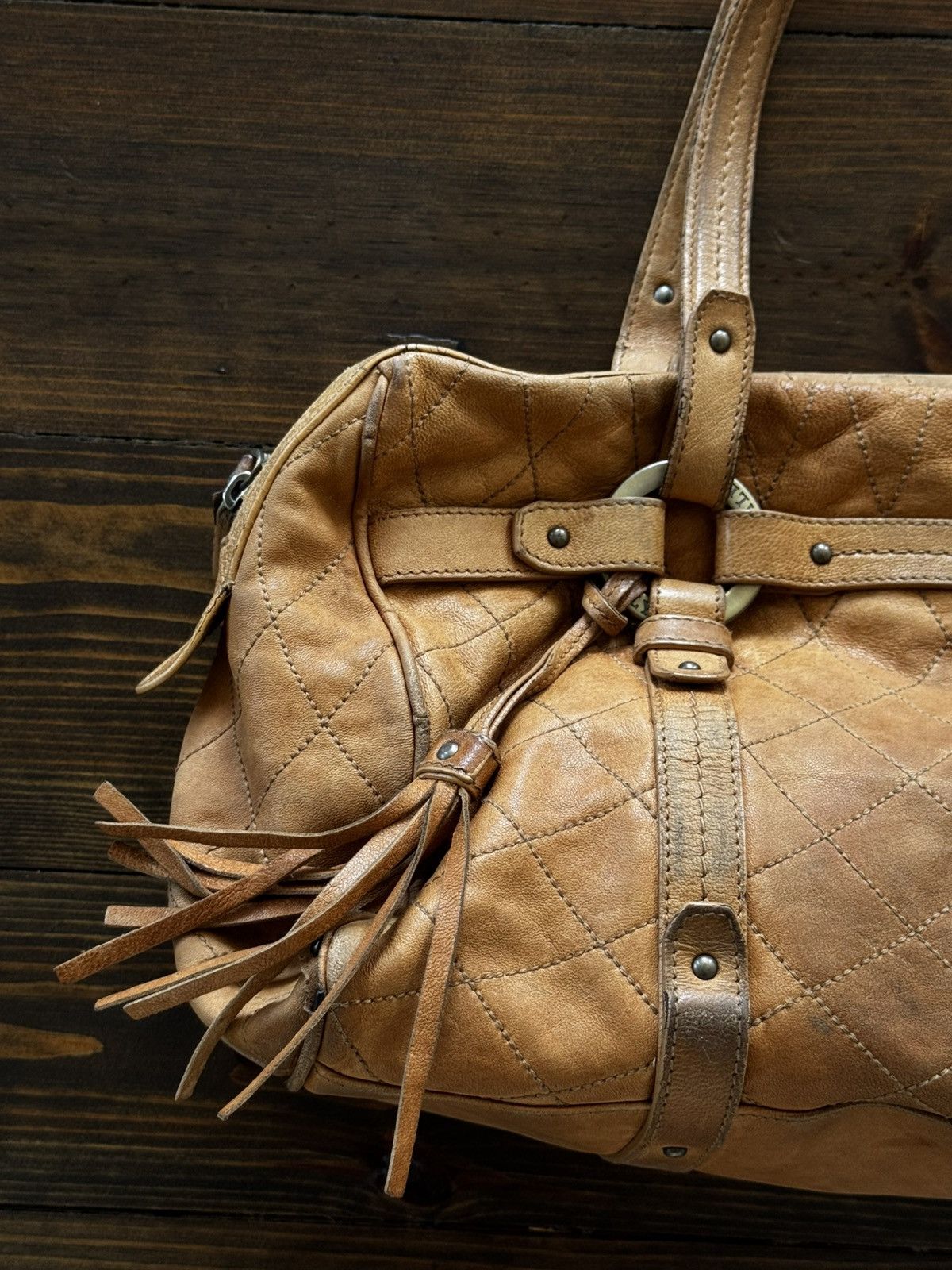 Bally Bally Heavy Leather 90s Luxury Handle Bag Size ONE SIZE - 11 Thumbnail