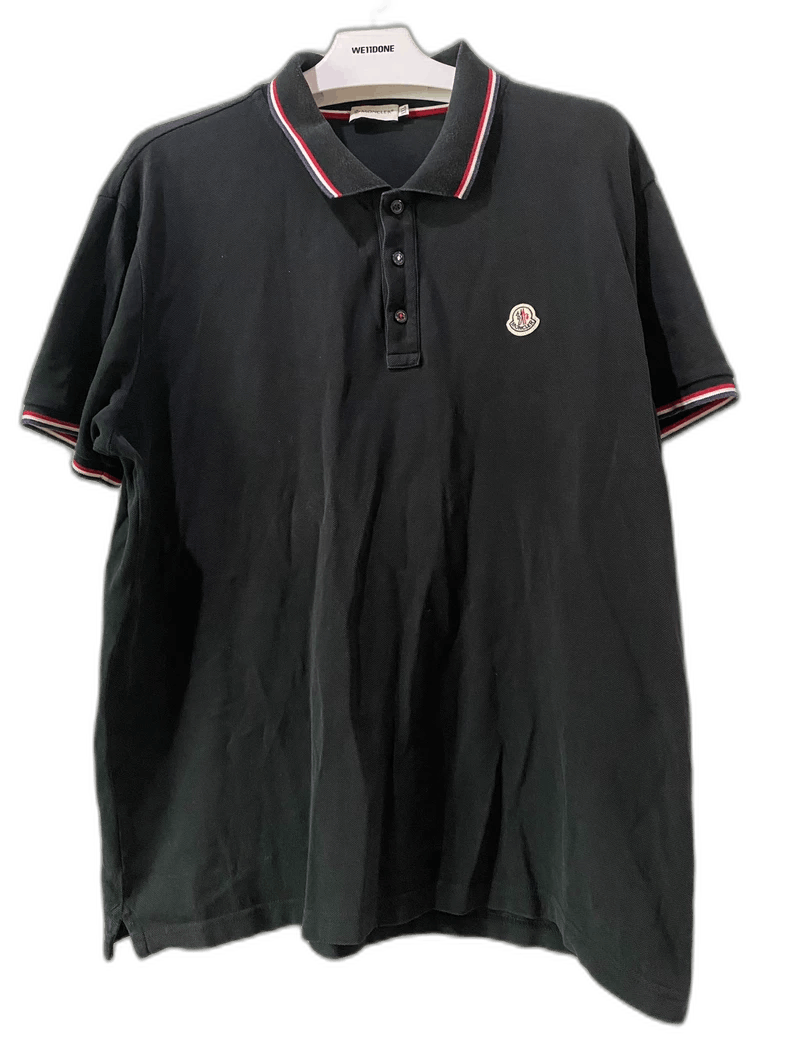 Moncler Moncler Black Short Sleeve Polo Shirt-yf Size US XXL / EU 58 / 5 - 1 Thumbnail