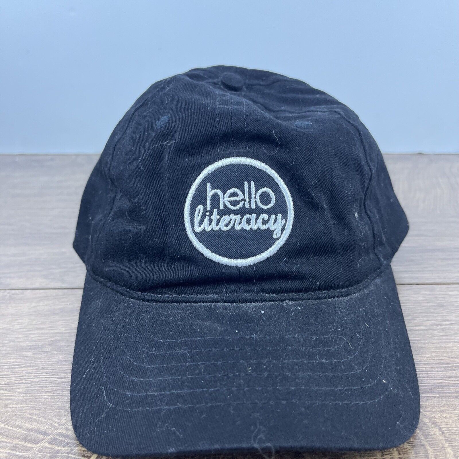 Other Literacy Hat Hello Literacy Hat Black Cap Hat Adjustable Hat Size ONE SIZE - 2 Thumbnail