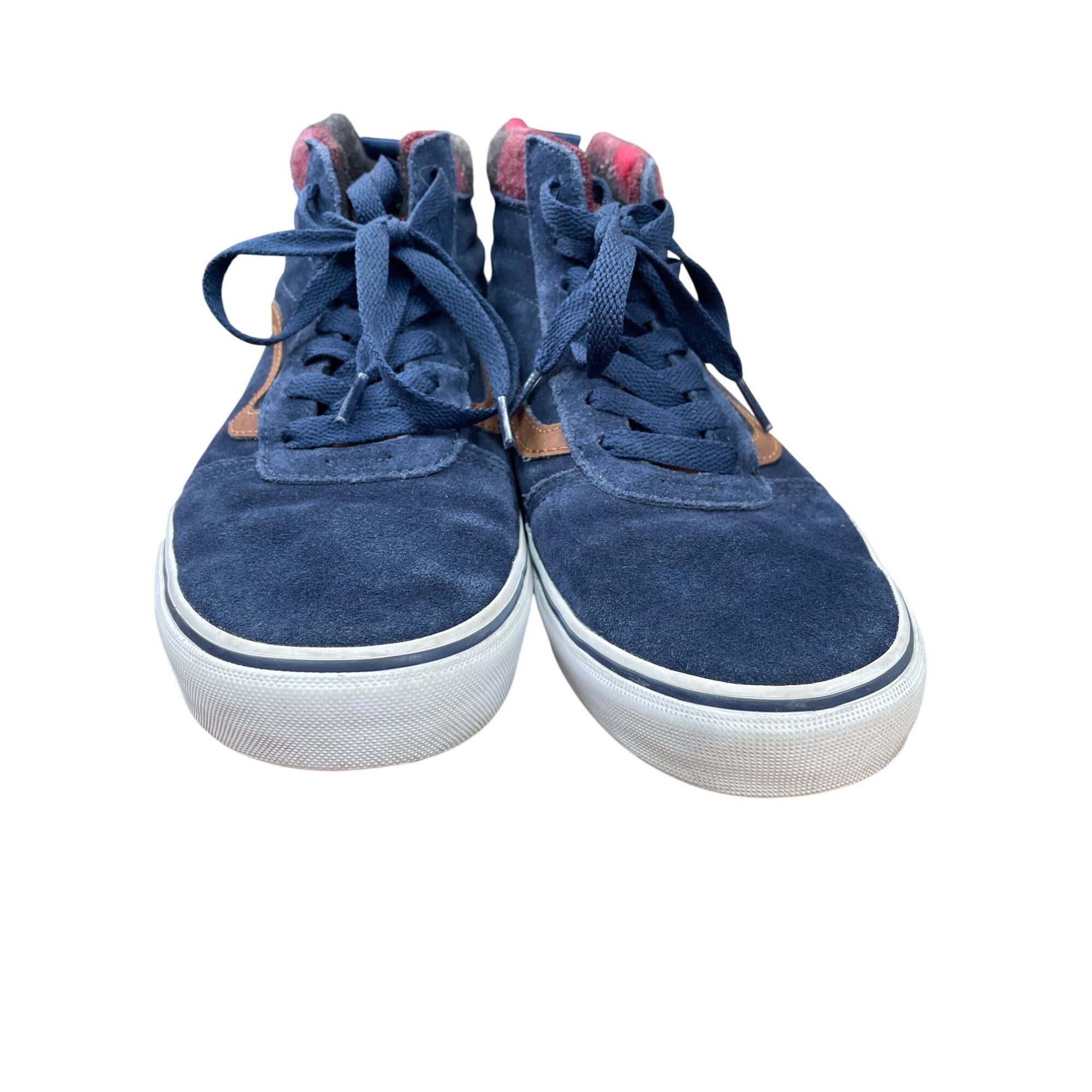 Vans Vans Mens Blue Suede Canvas High-Top Sneakers size 9 SKU 905 Size US 9 / EU 42 - 11 Thumbnail