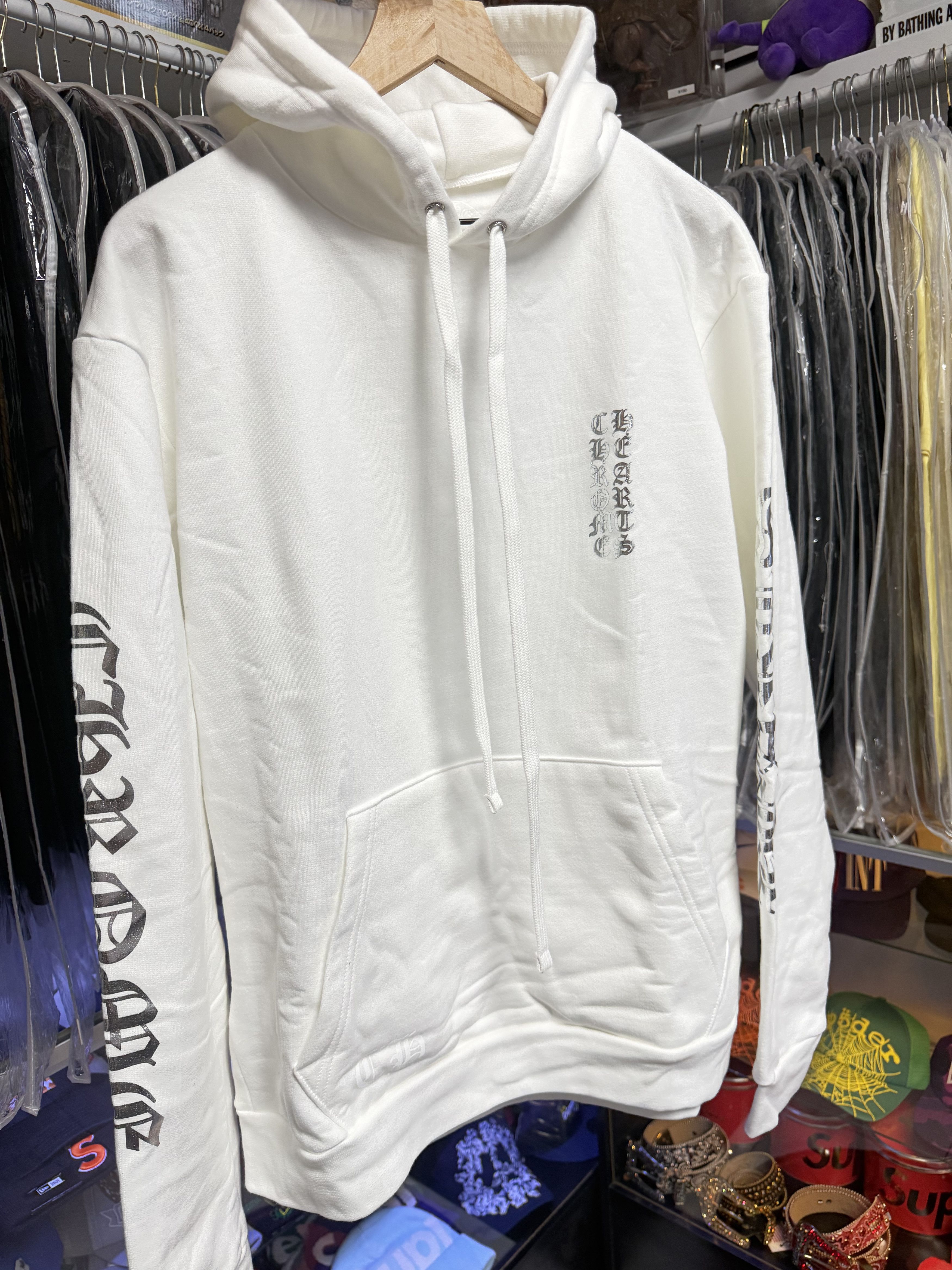 Chrome Hearts Chrome Hearts Foil Online Exclusive Hoodie White 