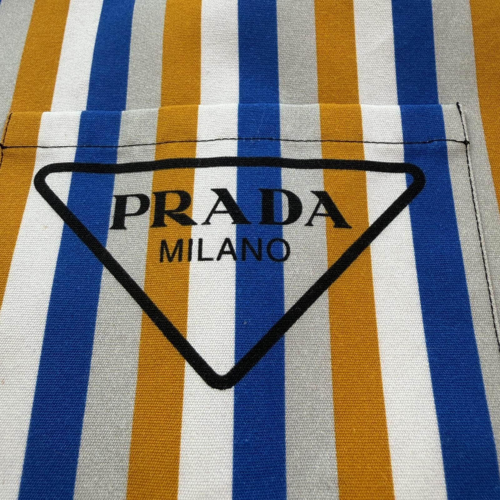 Prada Prada Double Match Shirt XL Split Flame Stripe Button Up Size US XL / EU 56 / 4 - 5 Thumbnail