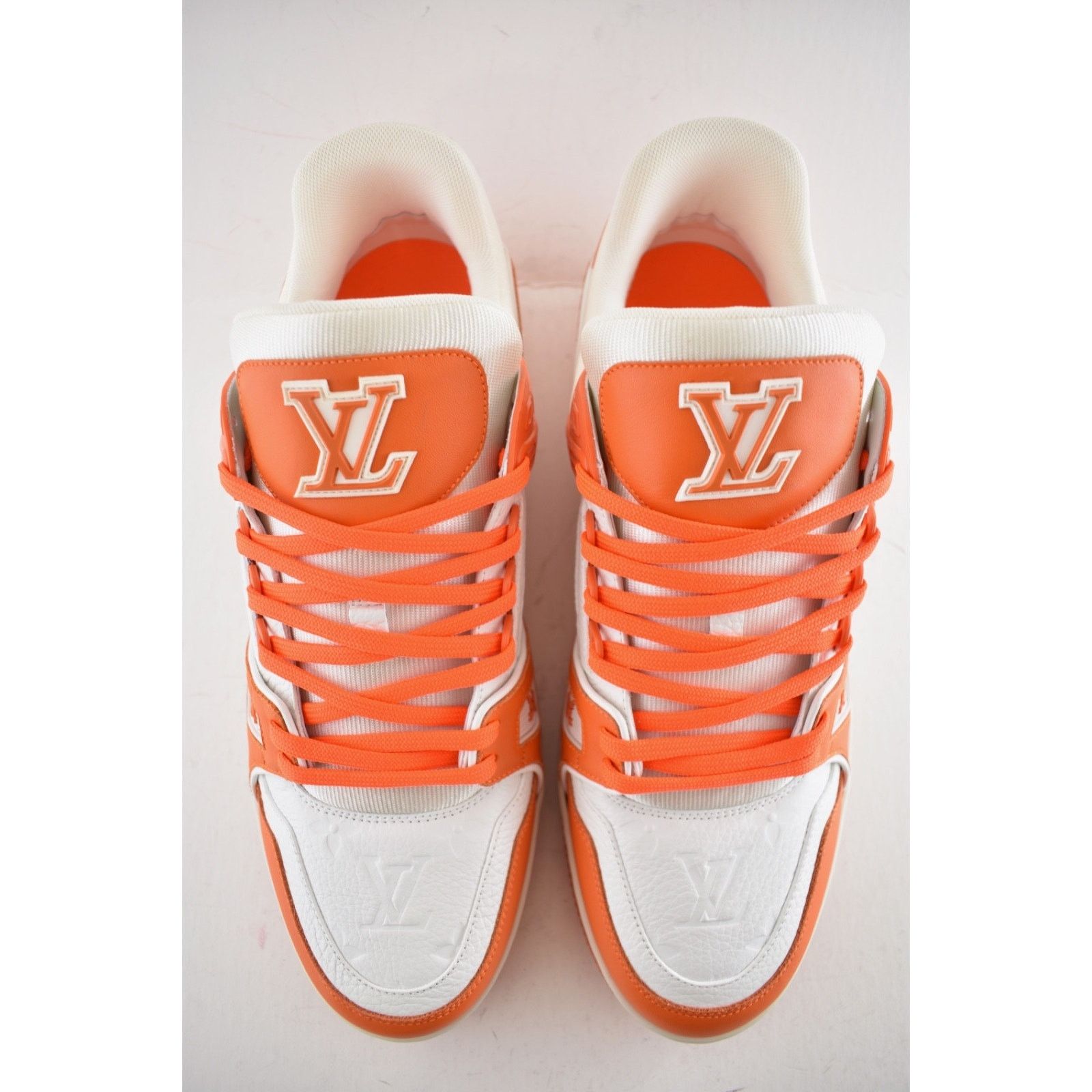 Louis Vuitton Louis Vuitton Orange White Empreinte Leather Low Trainer Size US 9 / EU 42 - 11 Thumbnail