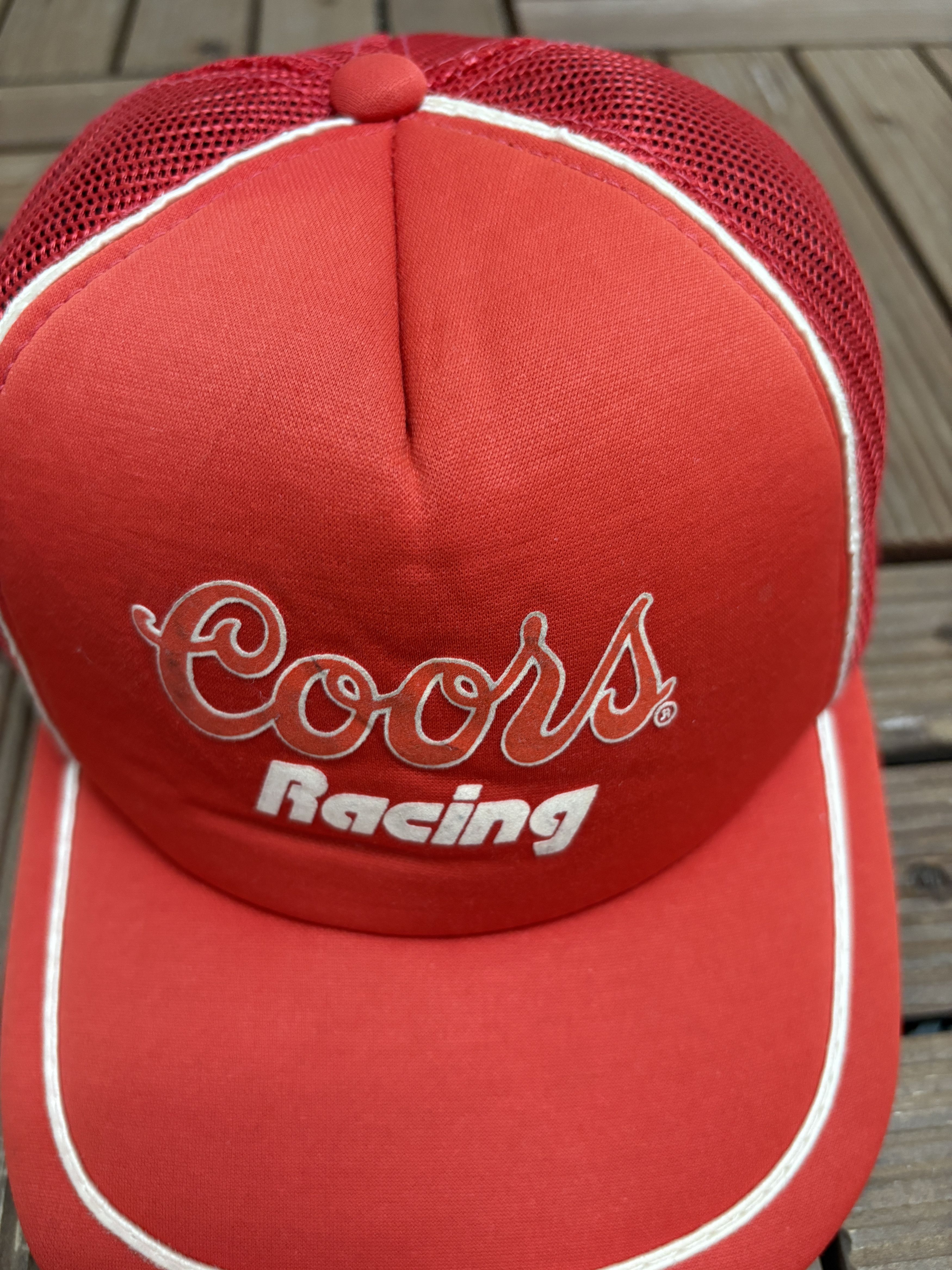 Vintage Coors Racing NASCAR Vintage Red Snap Back Hat Cap Size ONE SIZE - 3 Thumbnail