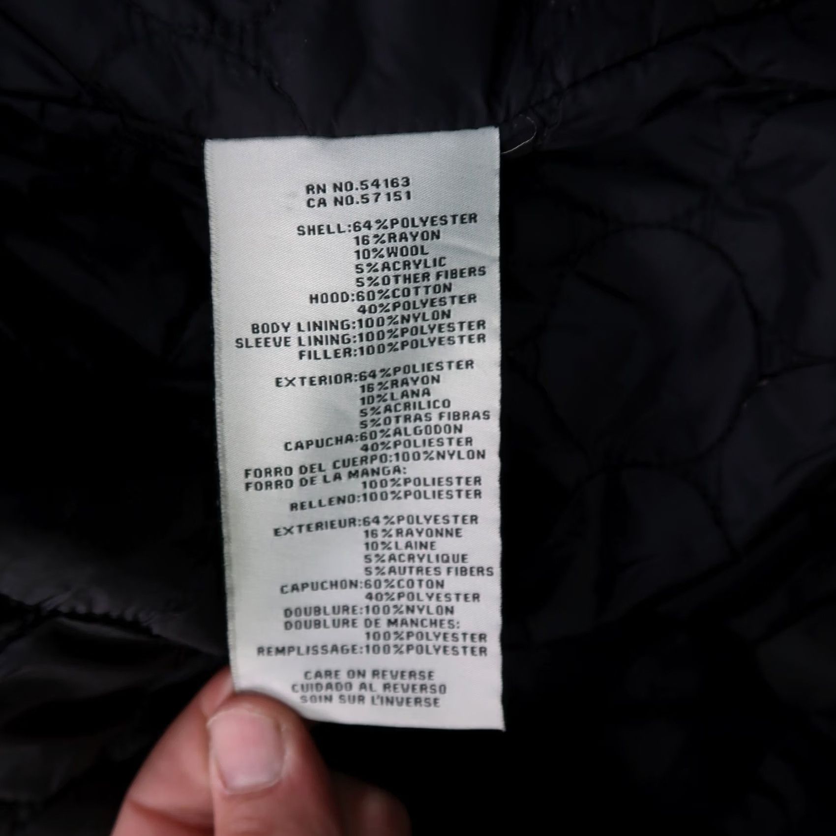 Levi's VINTAGE Levi's JACKET Pea Coat Hooded Full Zip XL Black Mens Winter 90s Western Travel Workwear Size US XL / EU 56 / 4 - 3 Thumbnail