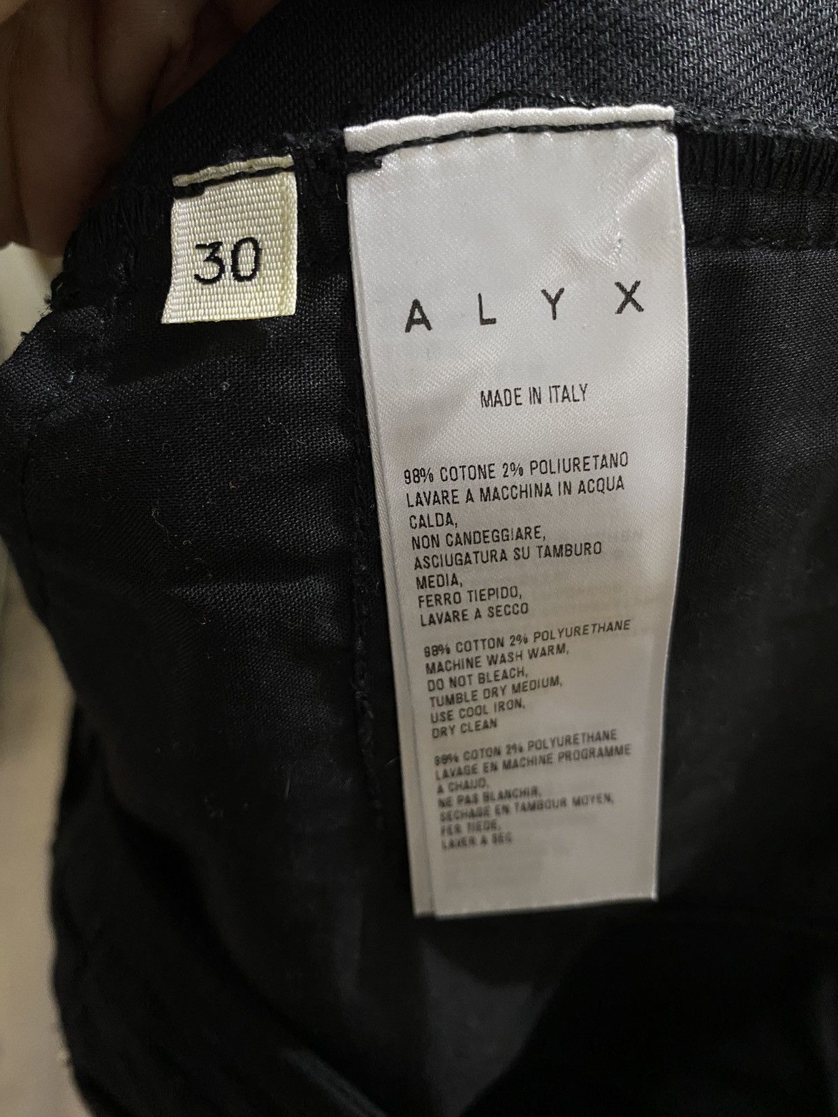 1017 ALYX 9SM Alyx 5 pocket jeans in black Size US 30 / EU 46 - 5 Thumbnail