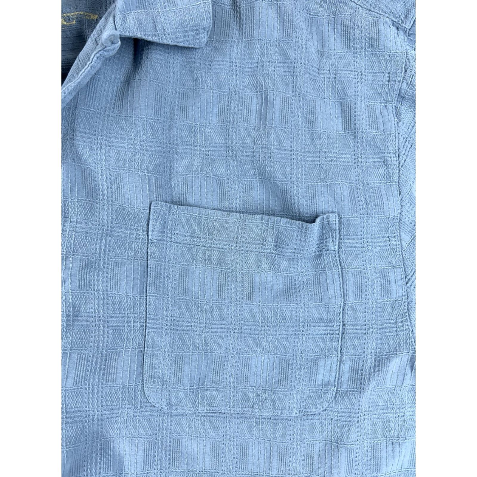 Vintage VINTAGE Jamaica Jaxx Shirt Men L Blue Silk Button-Up Hawaiian Beach Size US L / EU 52-54 / 3 - 6 Thumbnail