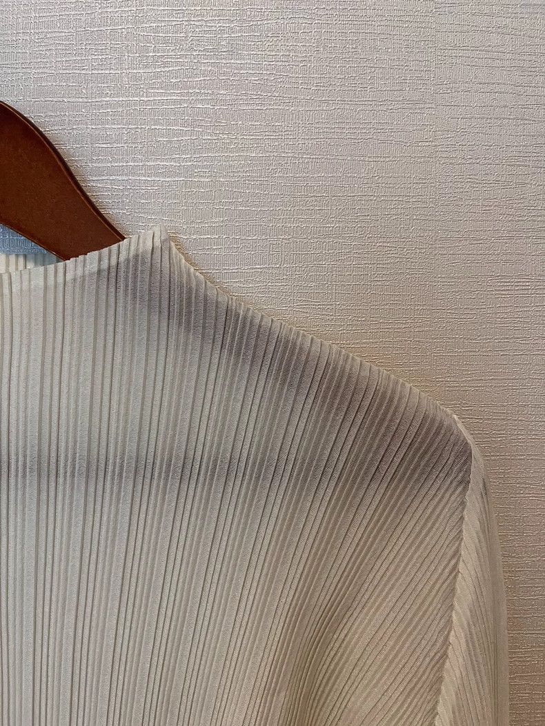 Issey Miyake issey miyake White long-sleeved top Size M / US 6-8 / IT 42-44 - 5 Thumbnail