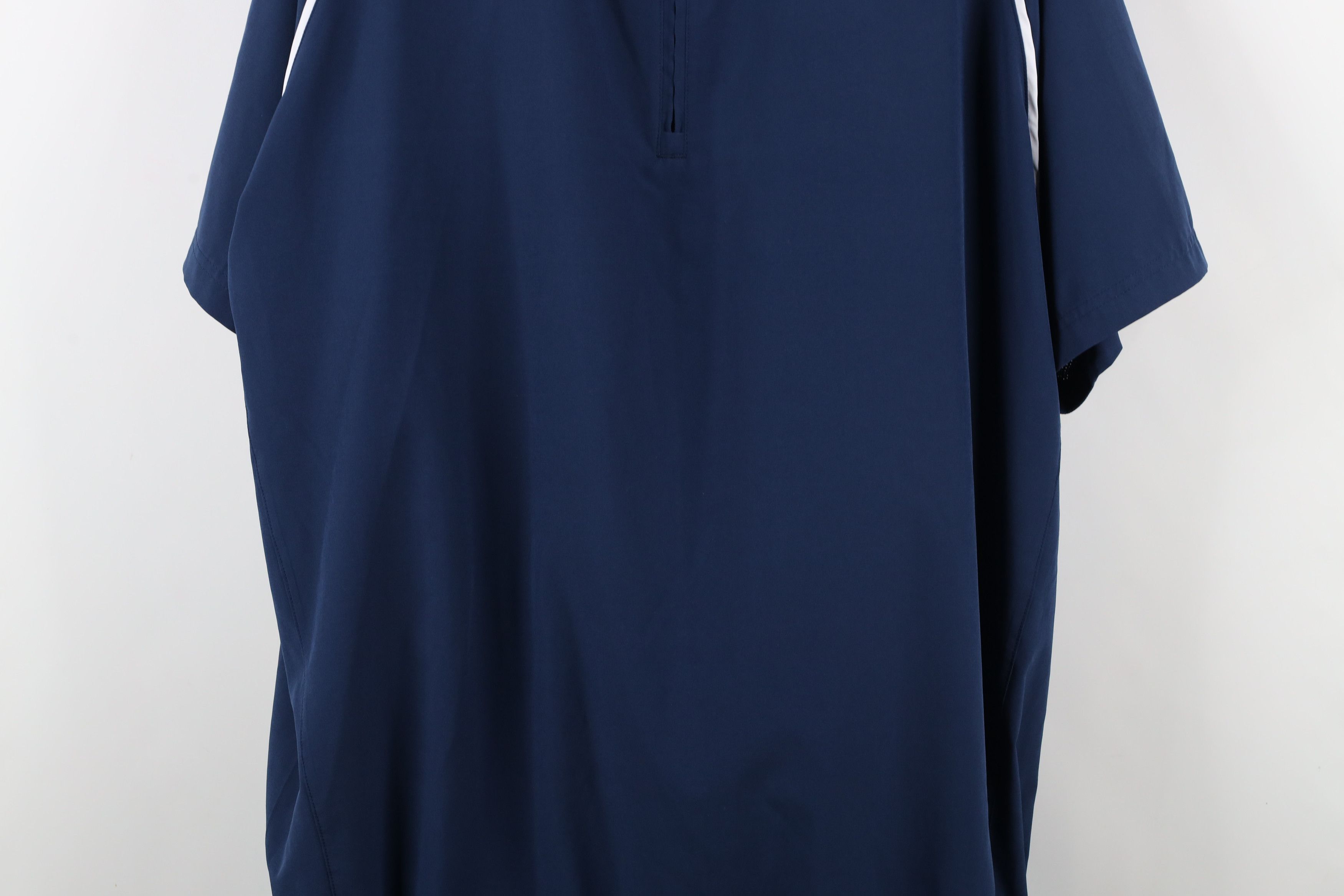 Adidas × Vintage Vintage Adidas Short Sleeve Half Zip Pullover Jacket Blue Size US XL / EU 56 / 4 - 3 Thumbnail