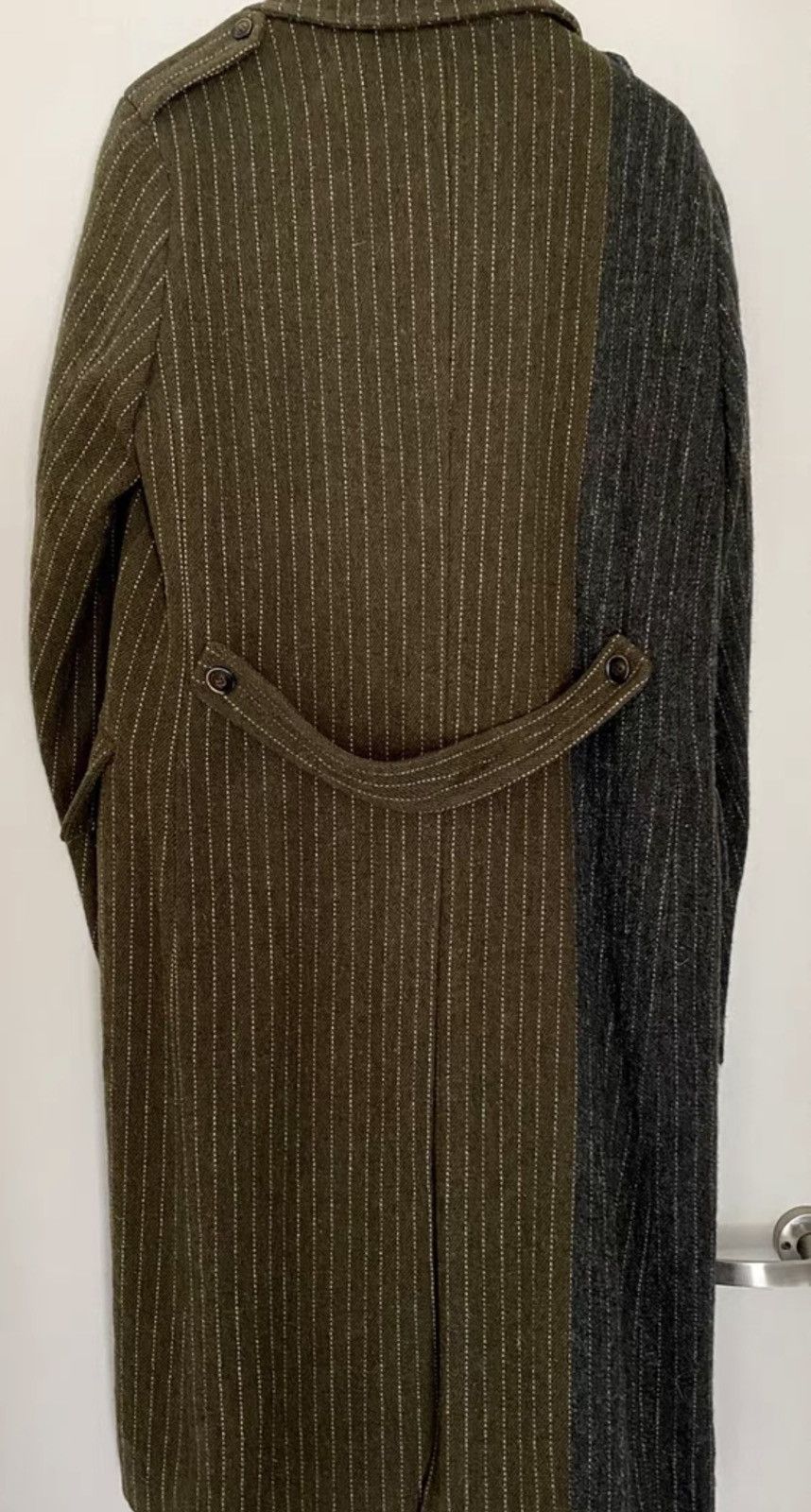Uma Wang Uma Wang Men's Patchwork Wool Overcoat Size US M / EU 48-50 / 2 - 3 Thumbnail
