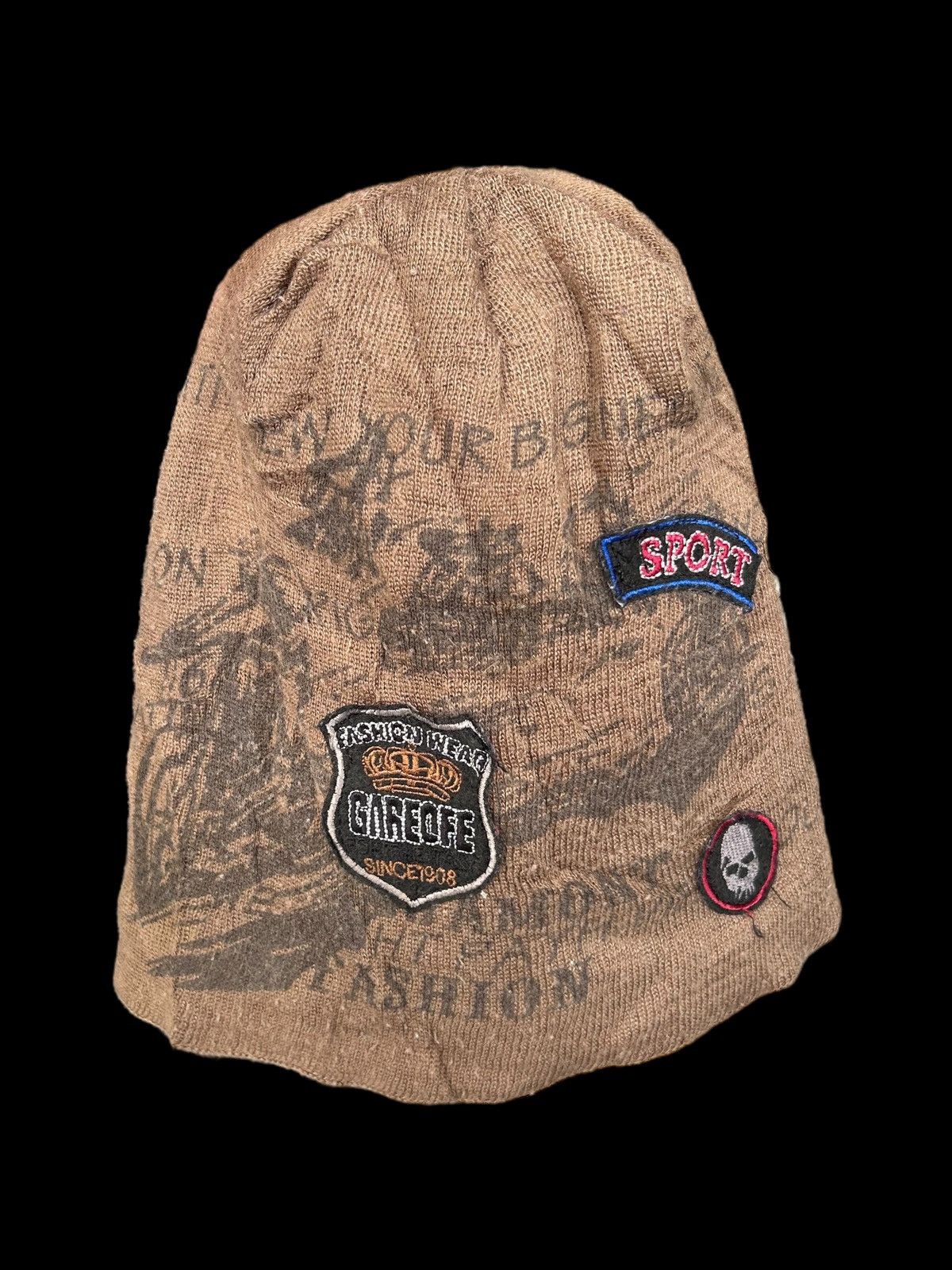 Japanese Brand × Kapital × Vintage Japanese Style Beanie Hats Rare design 🎌☠️☠️ Size ONE SIZE - 1 Thumbnail