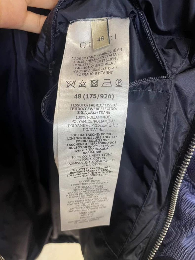 Gucci Gucci Blue dark pattern old flower full logo down jacket 25 Size US M / EU 48-50 / 2 - 5 Thumbnail