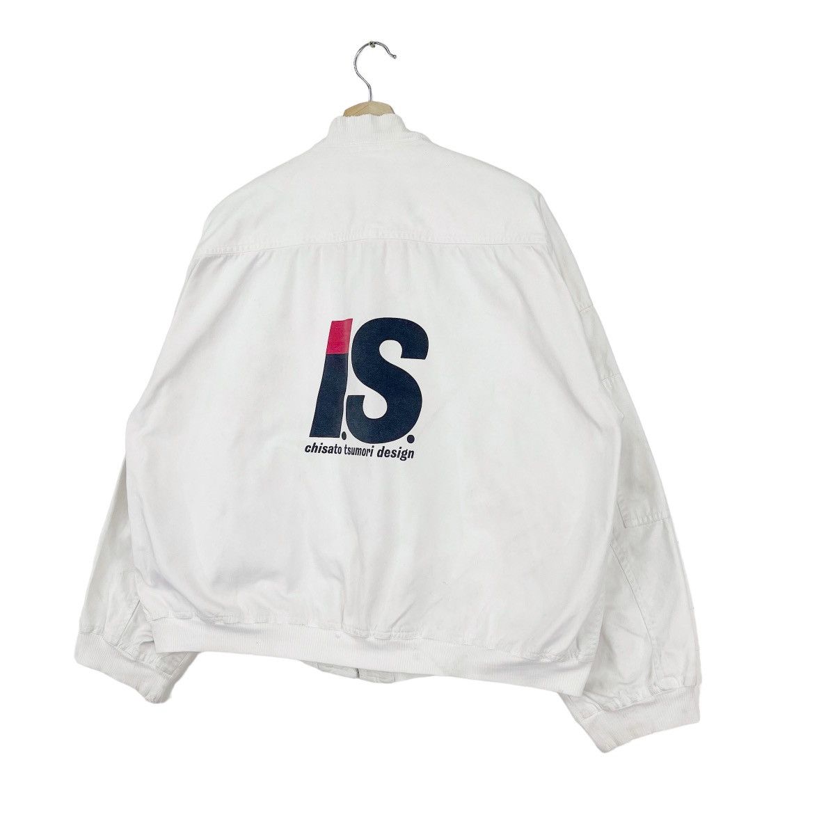 Issey Miyake 1980 White Cotton Bomber Jacket Size US L / EU 52-54 / 3 - 4 Thumbnail