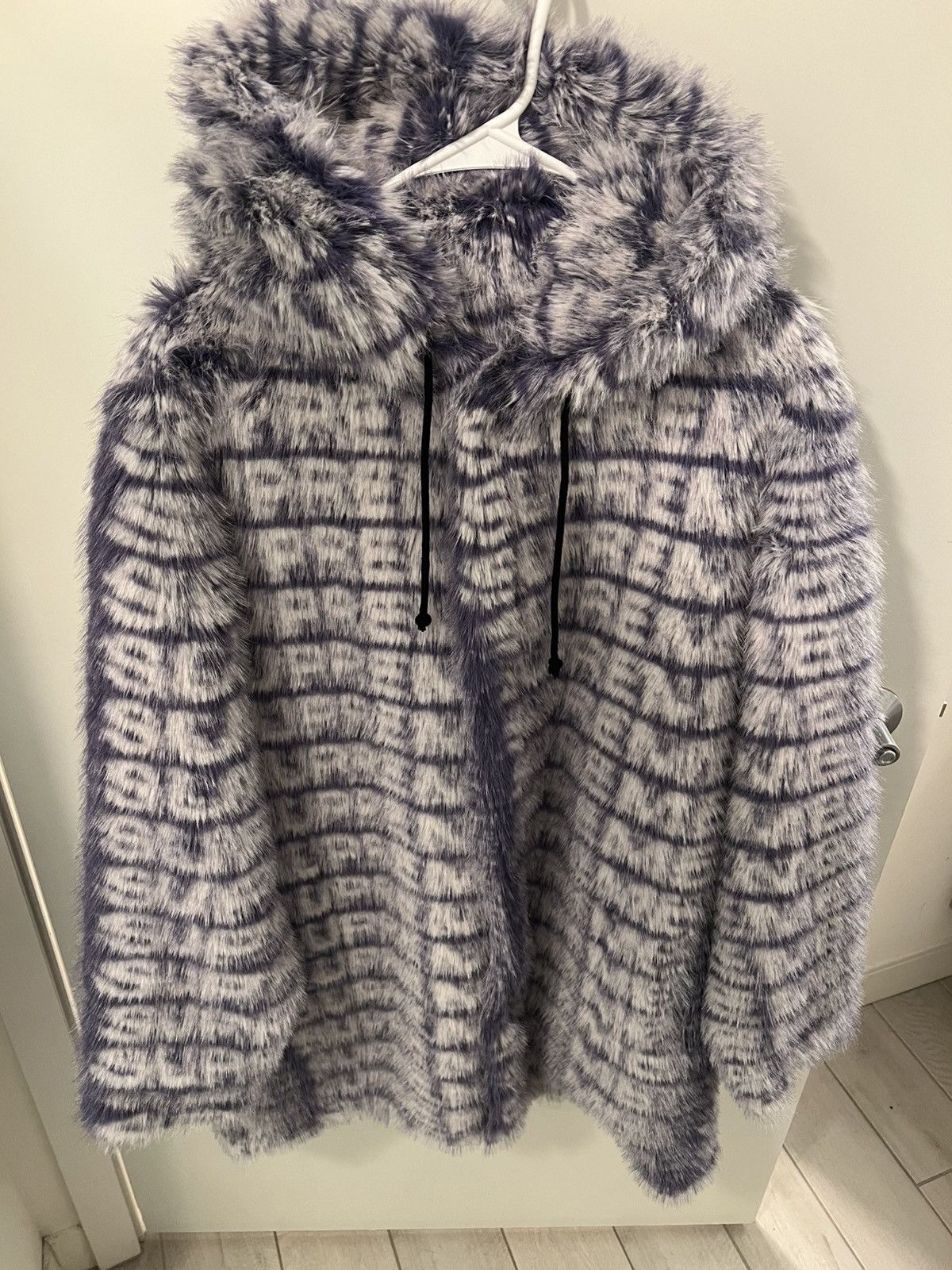 Schott × Supreme Supreme x Schott Faux Fur Peacoat | Grailed