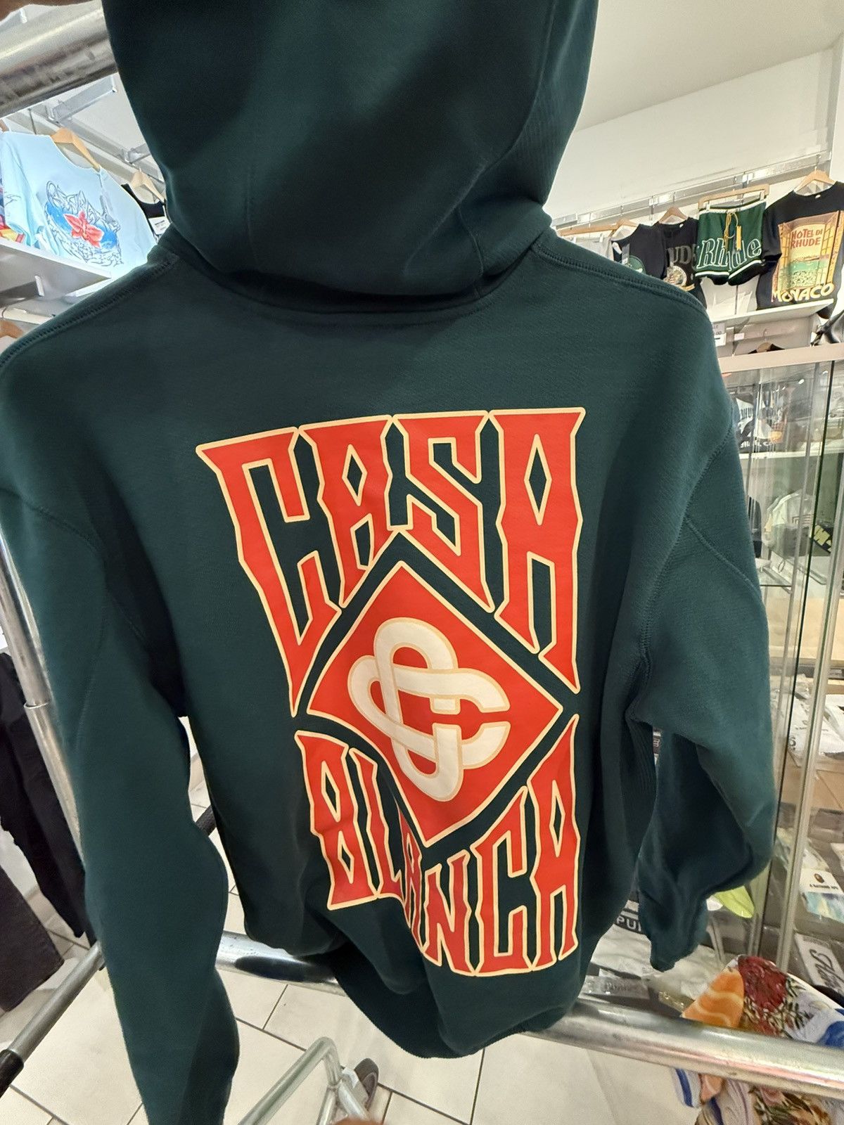 Casablanca Gothic stacked logo printed hoodie Size US XS / EU 42 / 0 - 2 Thumbnail
