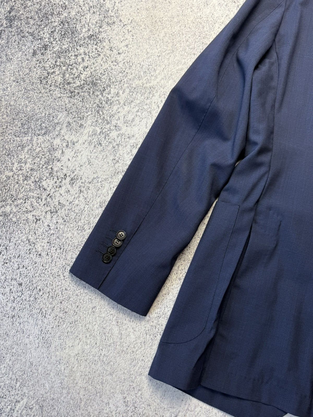 Suitsupply Mens Suitsupply Havana Patch UL Blue Wool Suit Size 46R - 15 Thumbnail