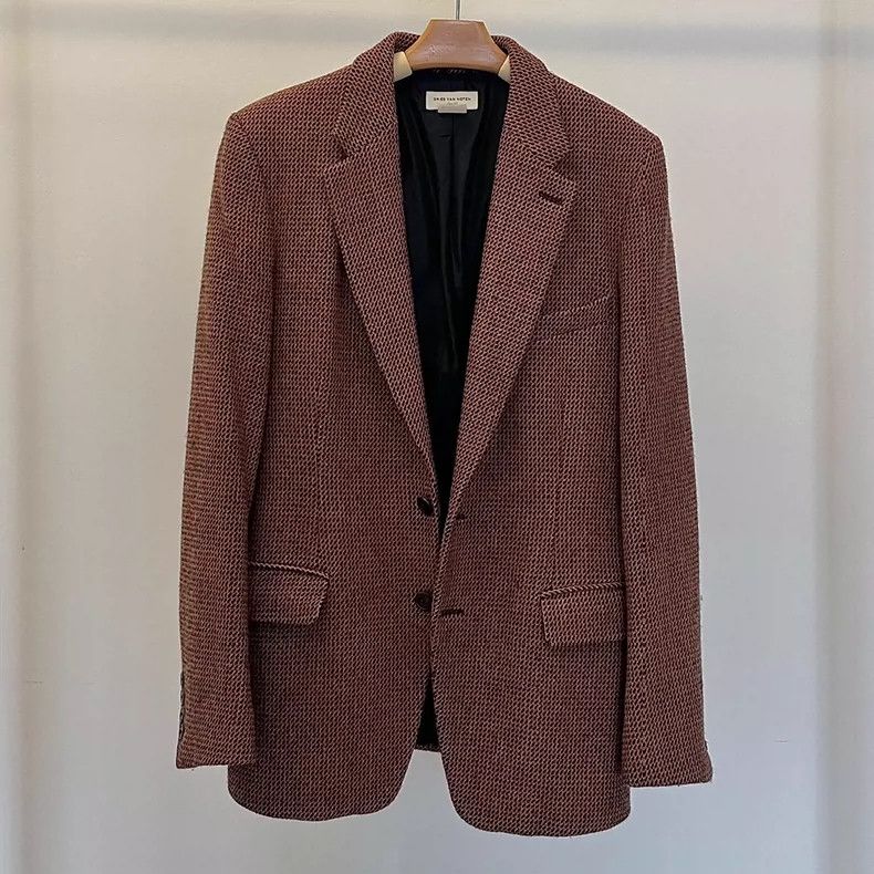 Dries Van Noten Dries Van Noten Brown Wool Blazer - dmc Size US L / EU 52-54 / 3 - 1 Thumbnail