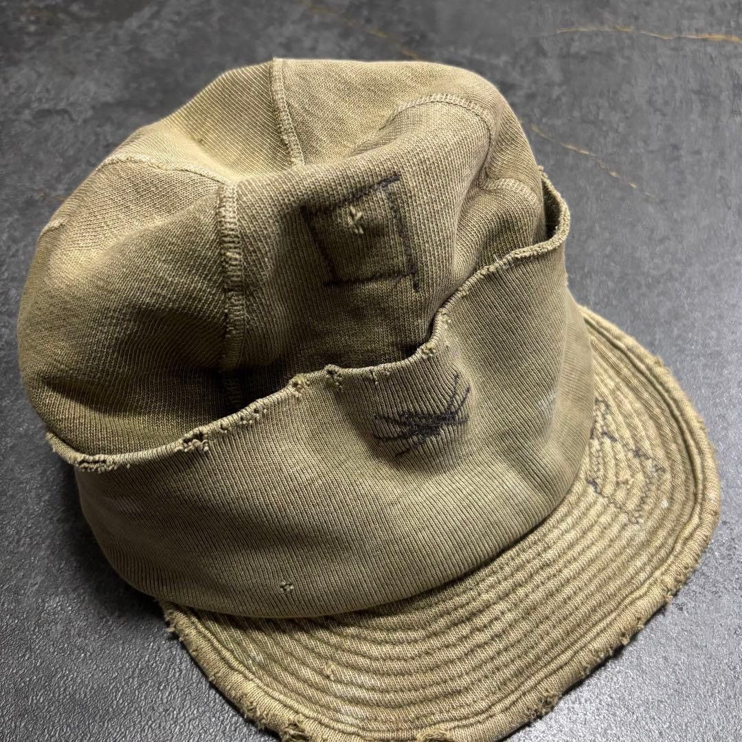 Kapital Conductor Soft Brim Beanie Visor Distressed weathered hat Size ONE SIZE - 9 Thumbnail
