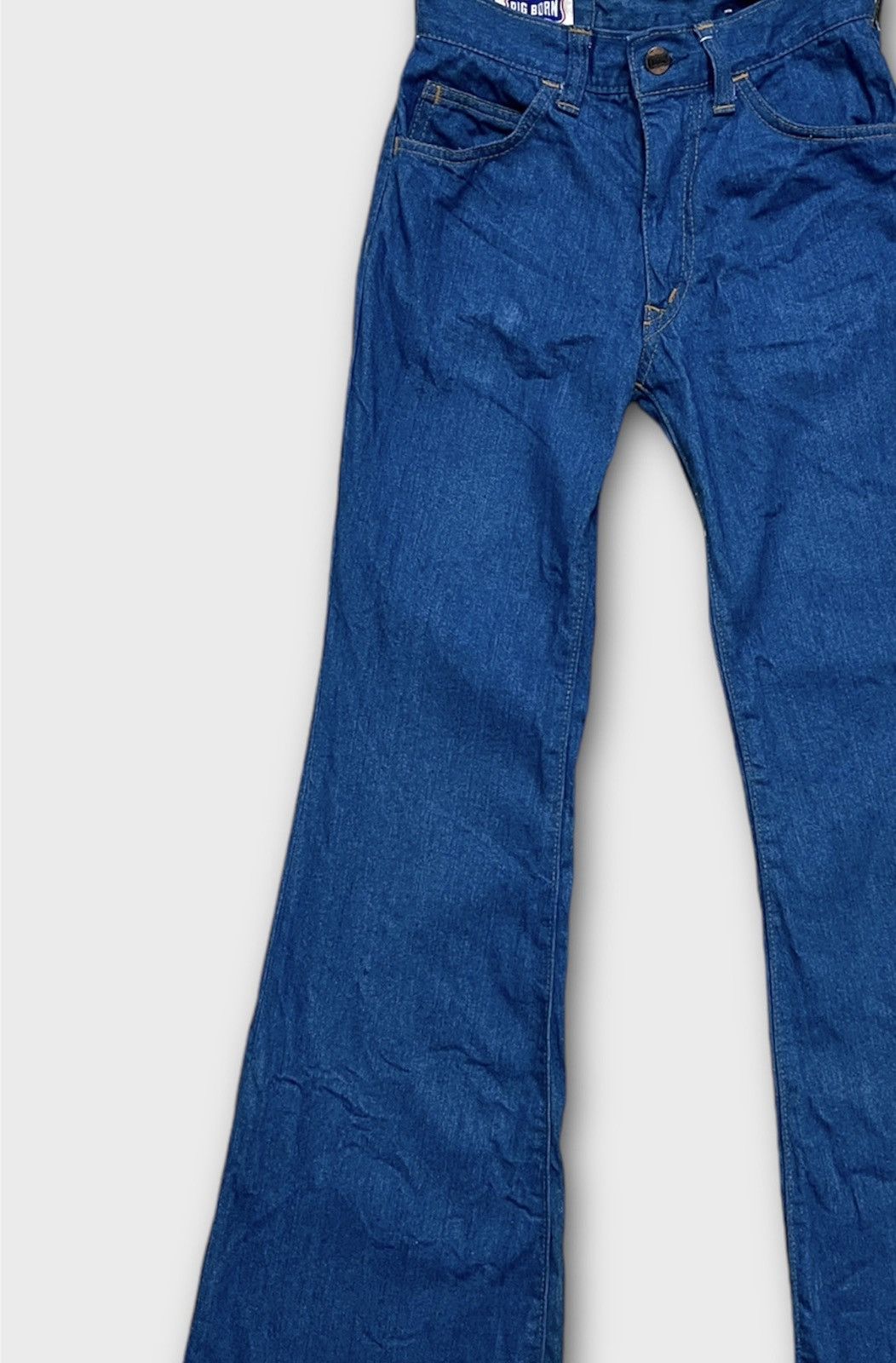Japanese Brand × Vintage Big Born Bootcut Jeans Vintage Size 24" / US 00 / IT 34 - 2 Thumbnail