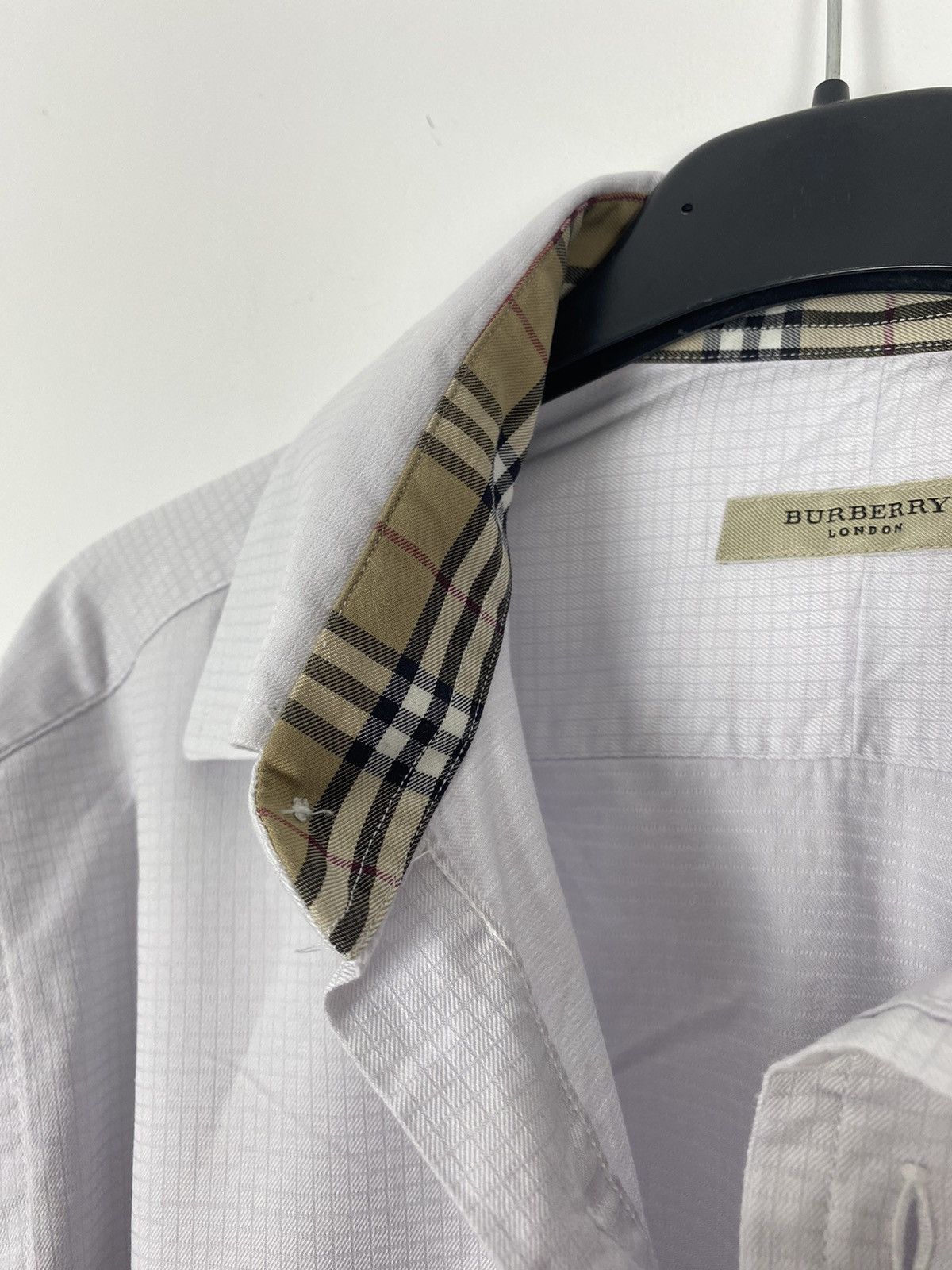 Burberry × Vintage Burberry London Shirt French Cuff 15 nova check collar y2k Size US L / EU 52-54 / 3 - 10 Thumbnail