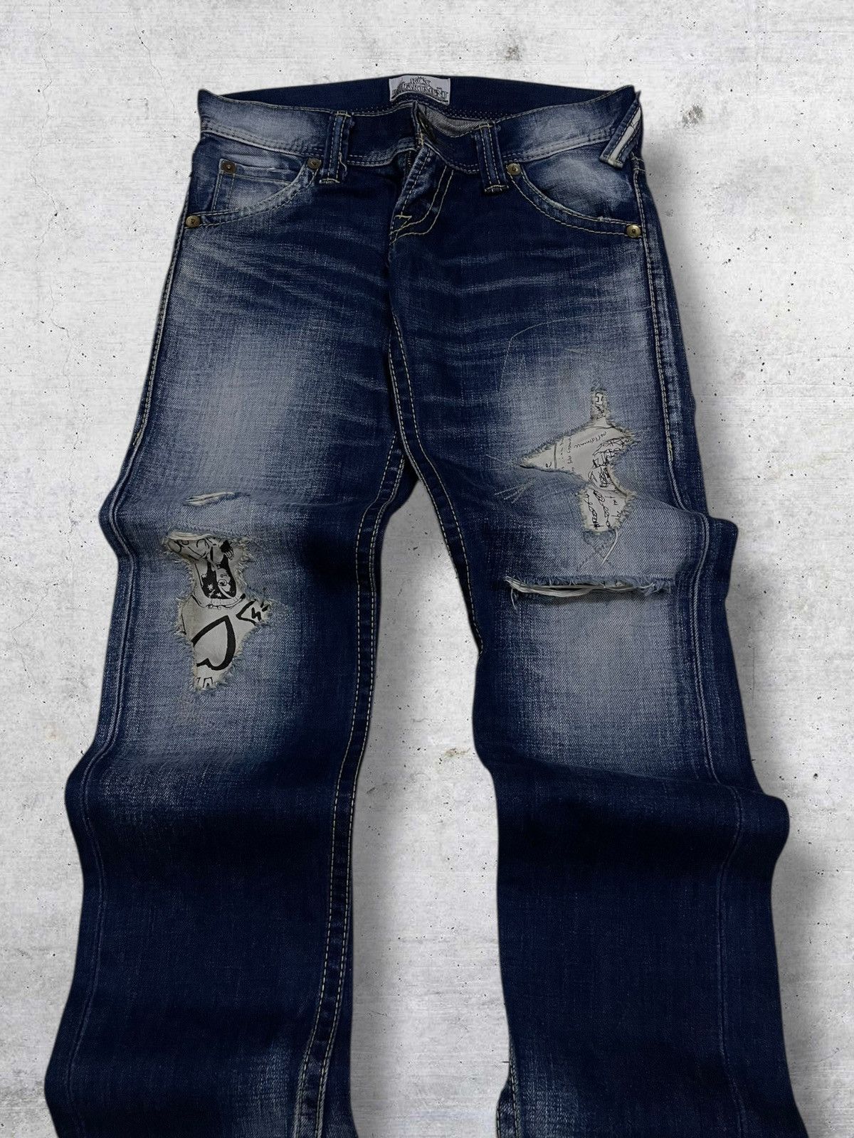 Japanese Brand VINTAGE RODEO CROWN OG JAPAN DESIGNER PUNK REVOLUTION DENIM Size US 29 - 3 Thumbnail