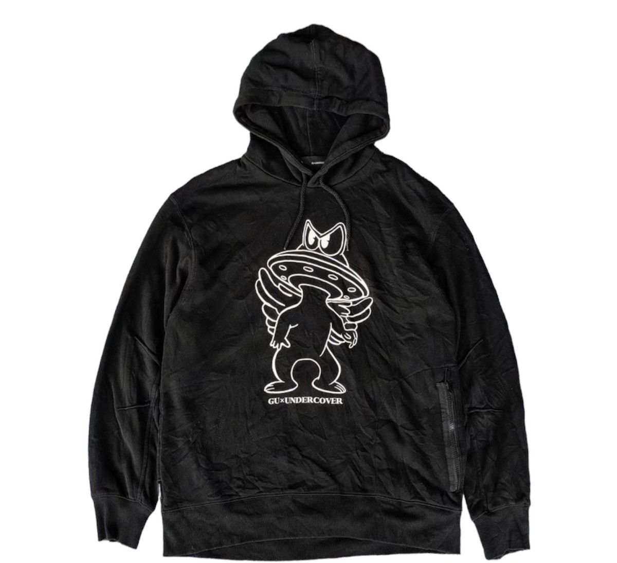 image of Undercover X Gu Hoddie in Black, Men's (Size Large)