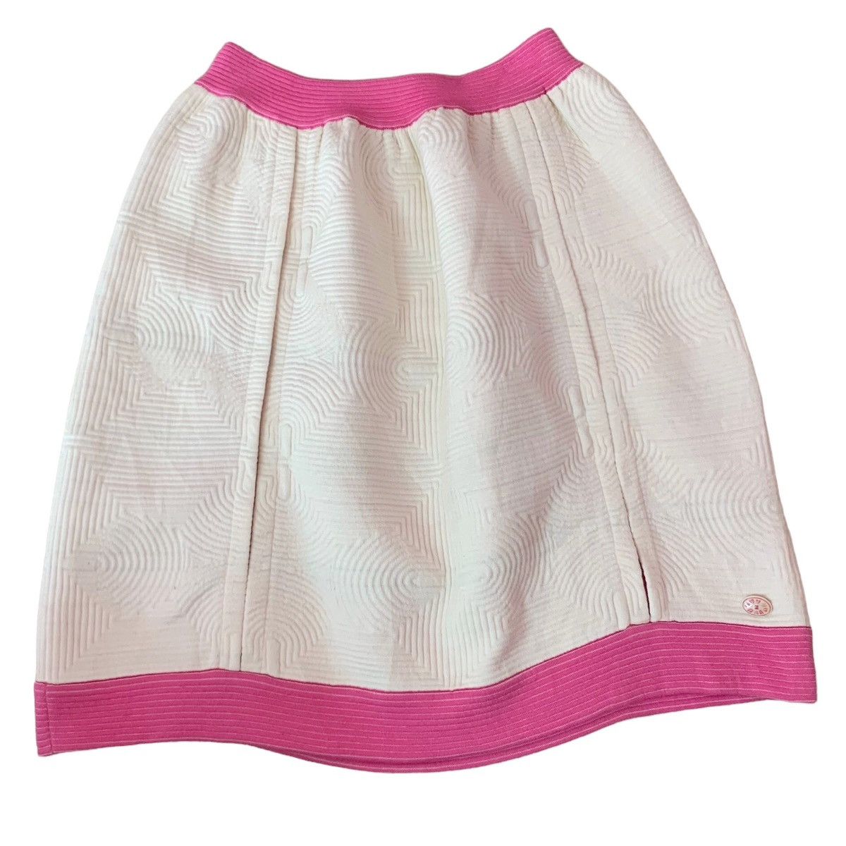 Chanel CHANEL 16C SOUL LINE ZIP SKIRT PINK WHITE Size 25" / US 0 / IT 36 - 2 Thumbnail
