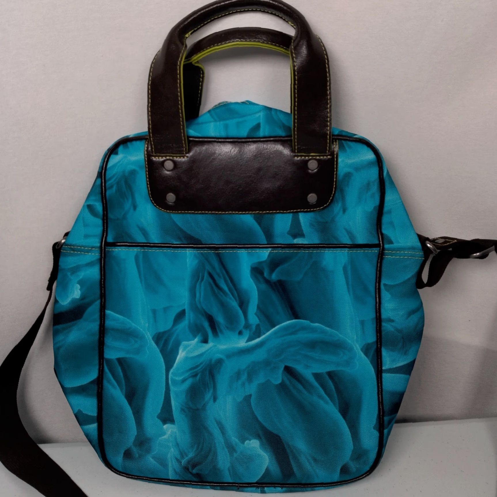 Nike VINTAGE Nike Men's Abstract Blue Travel Tote Bag Shoulder Purse Medium Casual Size ONE SIZE - 5 Thumbnail