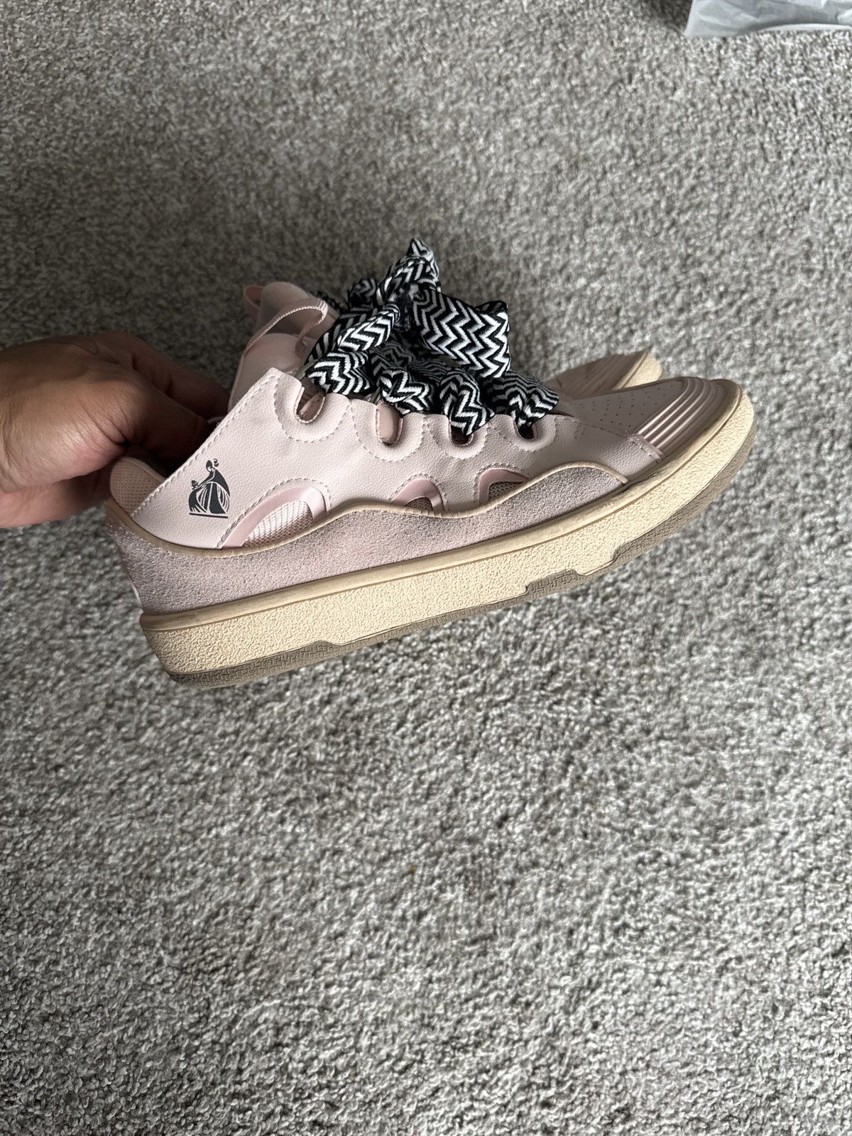 Lanvin Lanvin pink curb sneakers Size US 10 / IT 40 - 3 Thumbnail