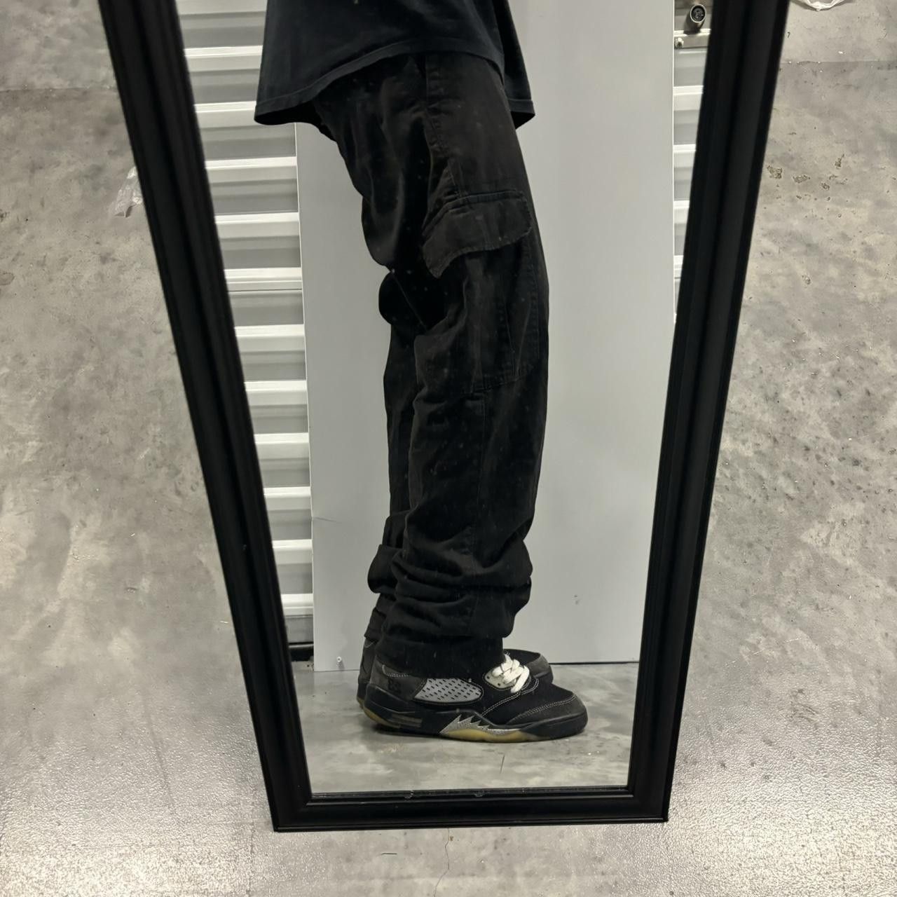 Japanese Brand × Vintage Crazy Vintage Y2K/2000s Grunge Black Skater Workwear Cargo Pants! Size US 34 / EU 50 - 2 Thumbnail