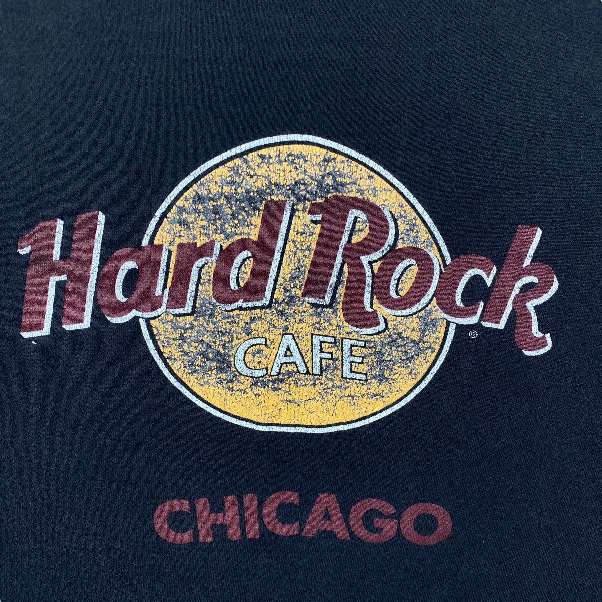 Anvil Vintage 90's HARD ROCK CAFE Chicago Faded Graphic Faded Tee Size US L / EU 52-54 / 3 - 2 Thumbnail