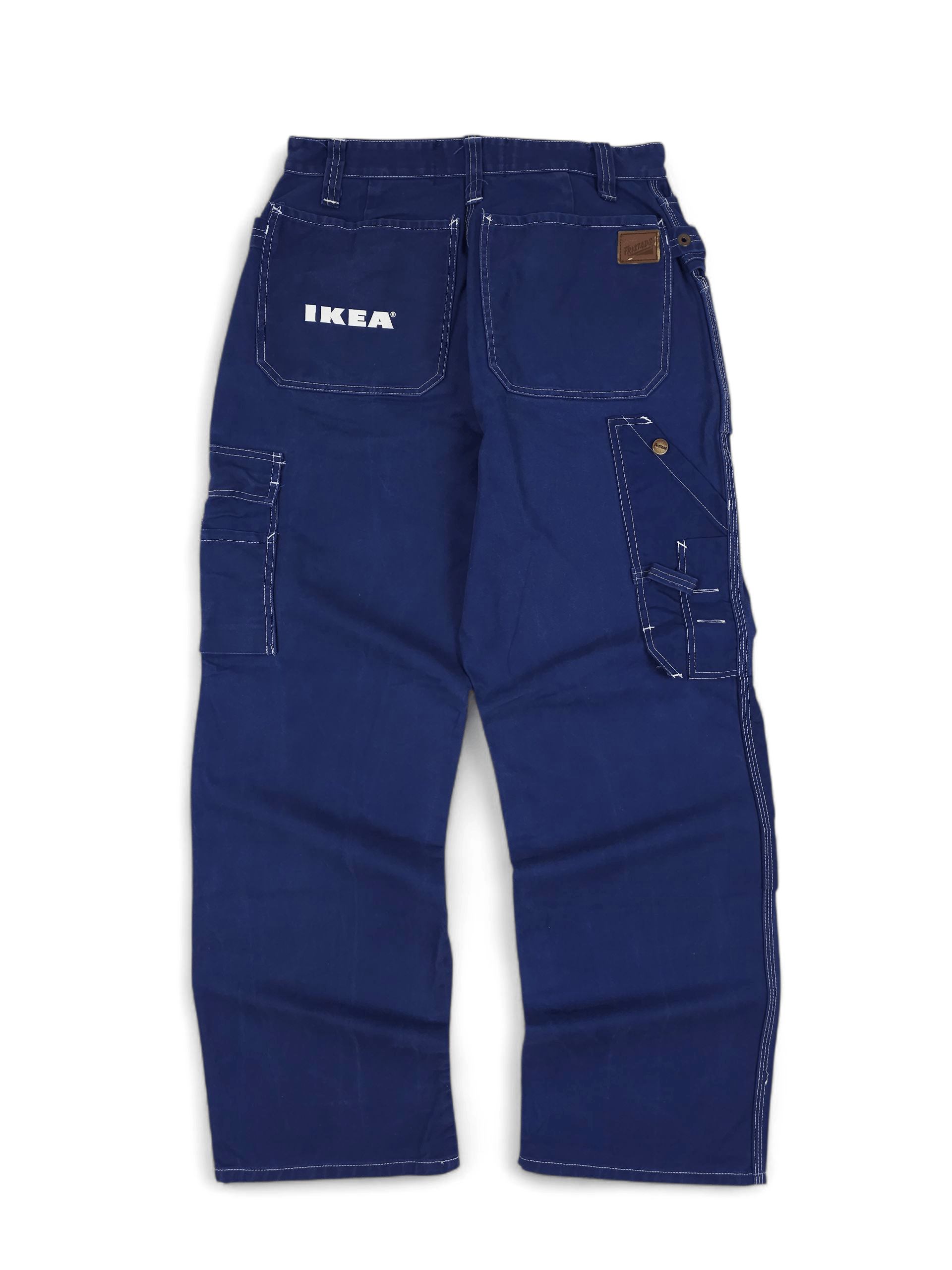 💎 Vintage IKEA Cargo Workwear Carpenter Navy Trousers M Y2K