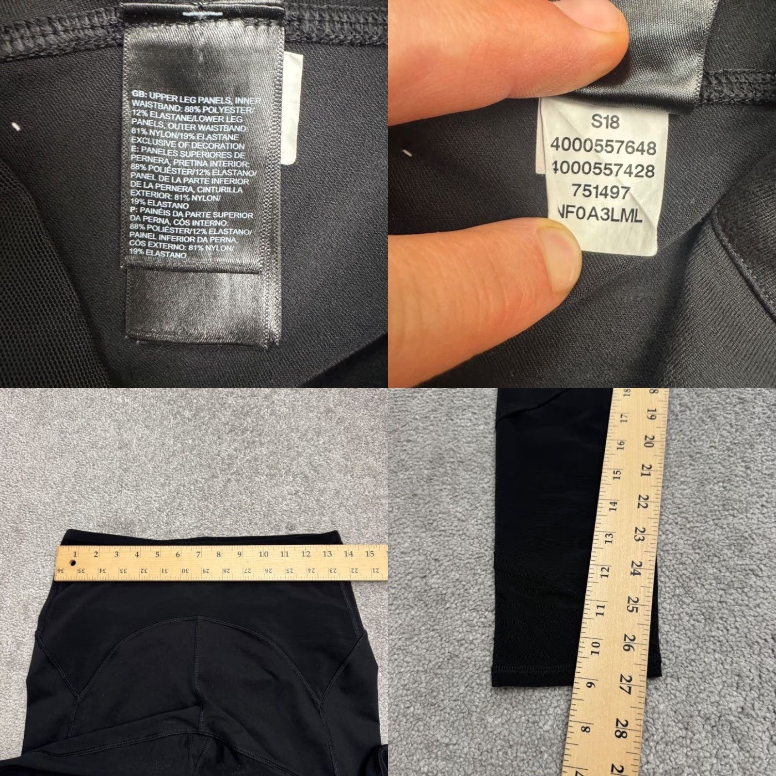 The North Face The North Face Leggings Womens 7/8 Black FlashDry Motivation High Rise Active Size 28" / US 6 / IT 42 - 8 Thumbnail