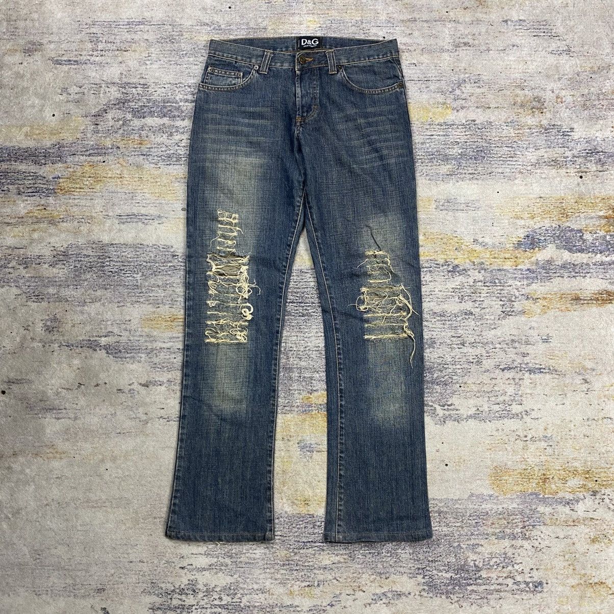 Dolce & Gabbana Dolce and gabbana distressed denim pants Size US 30 / EU 46 - 1 Thumbnail