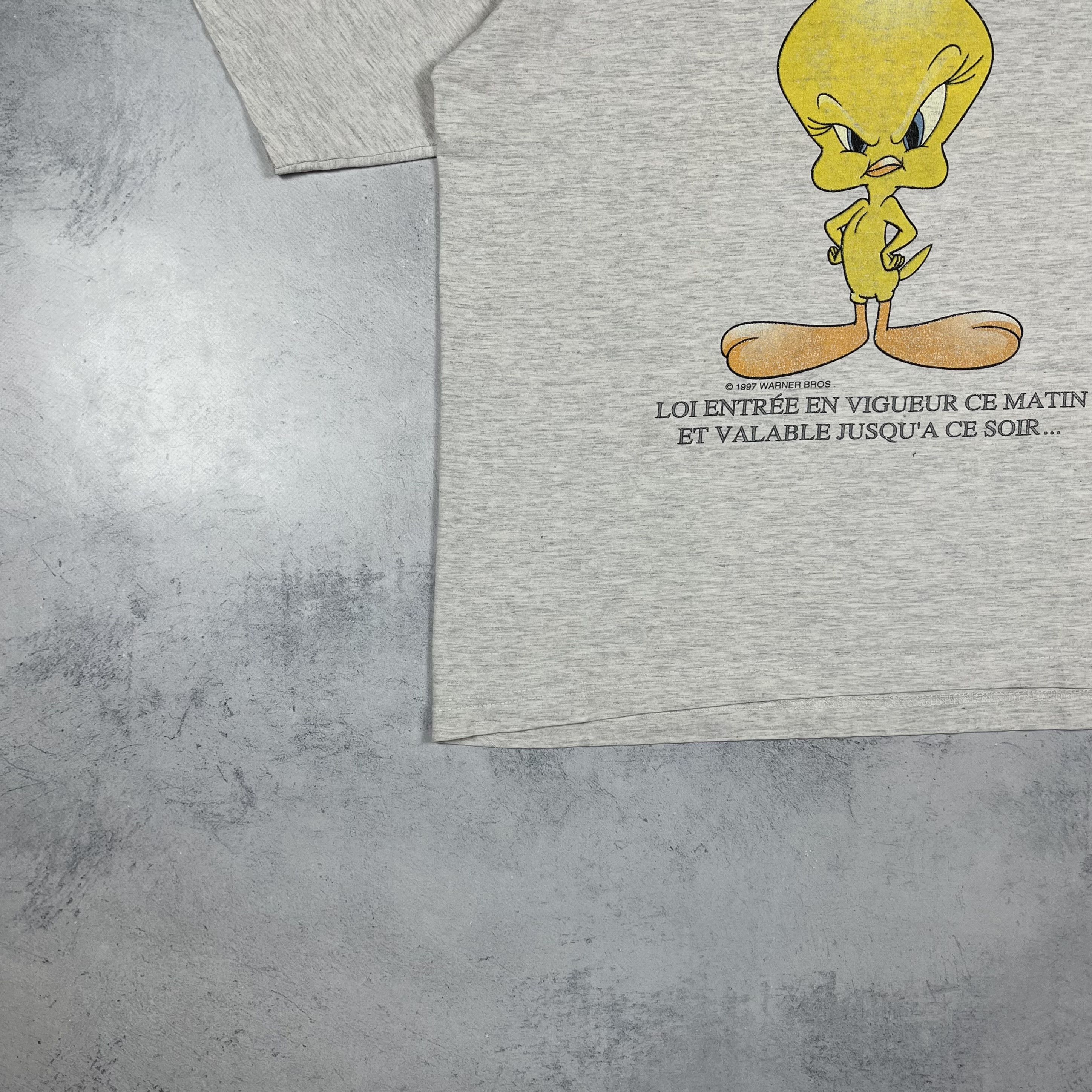 Vintage Vintage Tweety Warner Bros. Cartoon T Shirt 1997 Size US M / EU 48-50 / 2 - 5 Thumbnail