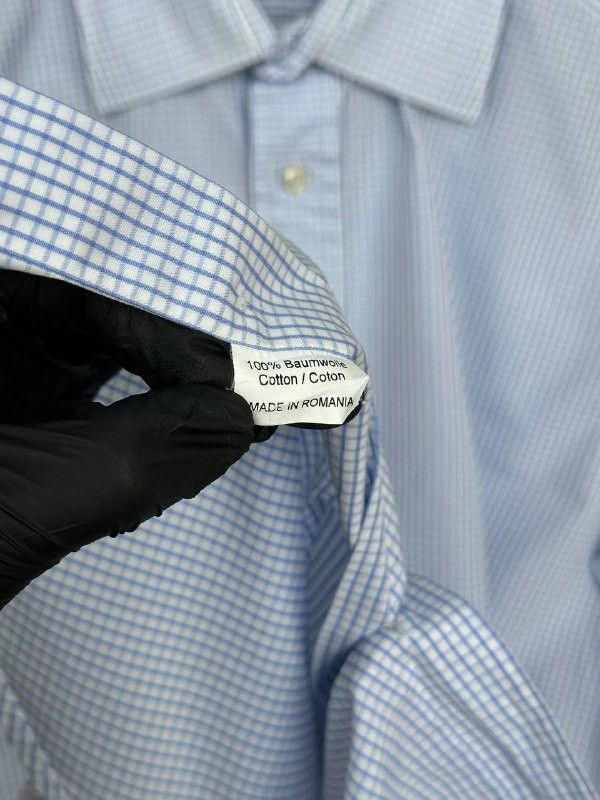 Ede & Ravenscroft Ede & Ravenscroft Button Up Dress Shirt Oxford Micro Check Size US L / EU 52-54 / 3 - 12 Thumbnail