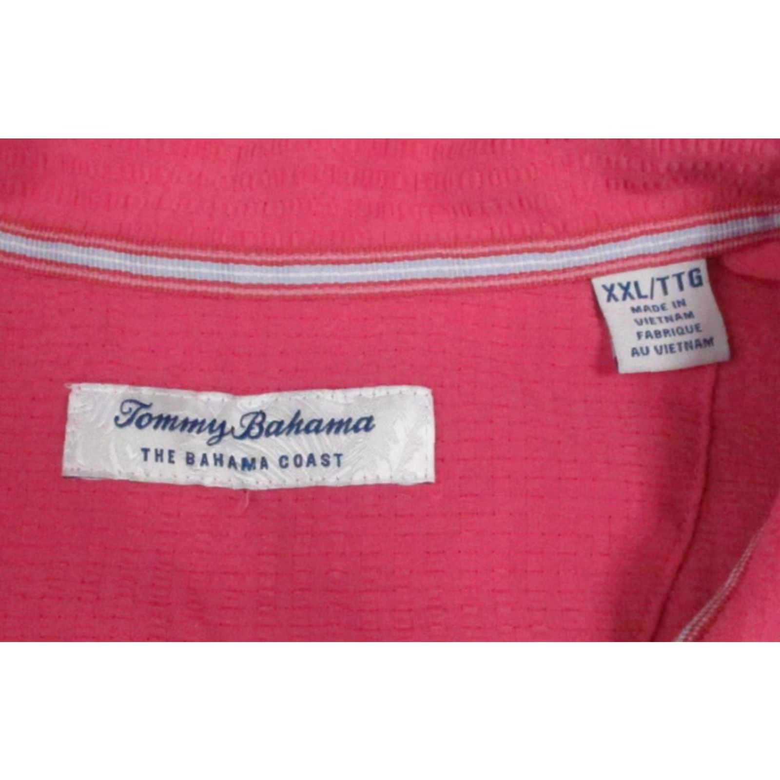 Tommy Bahama Tommy Bahama Polo Shirt Mens 2XL Pink Bahama Coast Performance Golf Knit Stretch Shirt Size US XXL / EU 58 / 5 - 5 Thumbnail