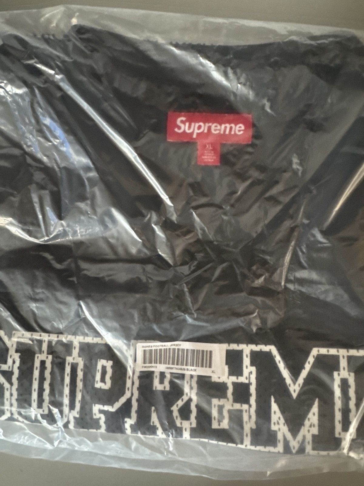 Supreme Bones Football Jersey Black Large INHAND