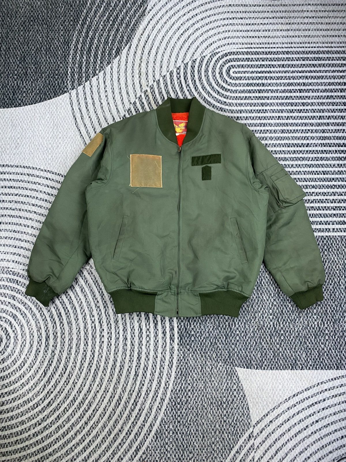 Vintage Vintage Men Jacket MA-1 Flying US Air Force Bomber Jacket Size US M / EU 48-50 / 2 - 1 Thumbnail
