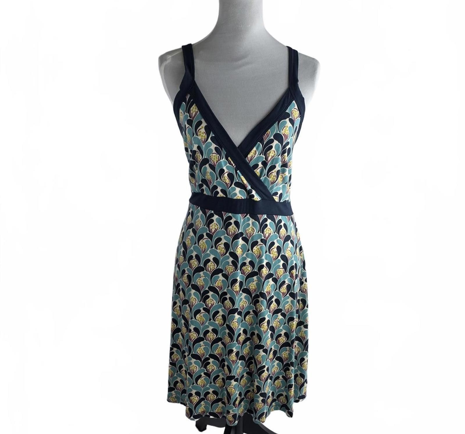 Unknown London King Louie Sleeveless Wrap-Front Dress – Retro Fan Print Size XL / US 12-14 / IT 48-50 - 1 Thumbnail
