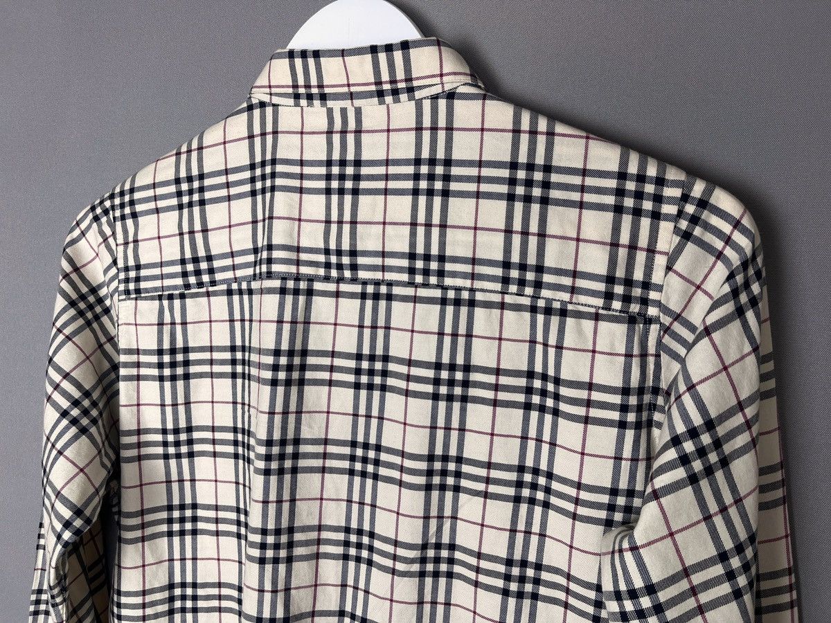 Burberry × Designer BURBERRY Y2K Nova Check Shirt Size M / US 6-8 / IT 42-44 - 12 Thumbnail
