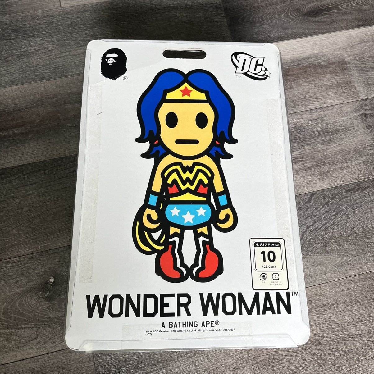 Bape × DC Comics RARE OG 2007 BAPE X DC COMICS WONDER WOMAN BAPESTA ROADSTAS Size US 10 / EU 43 - 10 Thumbnail