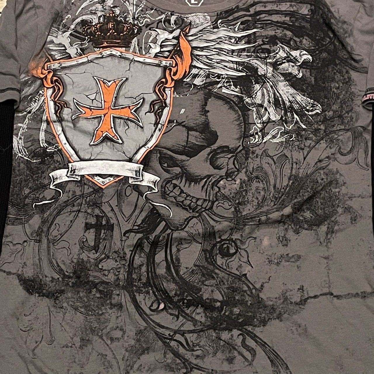 Affliction × Ed Hardy × Southpole Rare Mma Elite Longsleeve Y2K Affliction Style Size US L / EU 52-54 / 3 - 2 Thumbnail