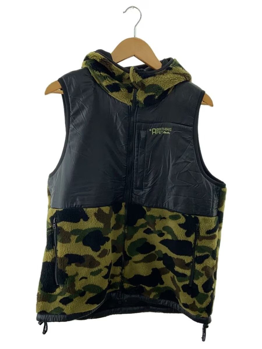 Bape Bape 1st Camo Boa Fleece Hooded Vest jacket coat Size US XL / EU 56 / 4 - 1 Thumbnail