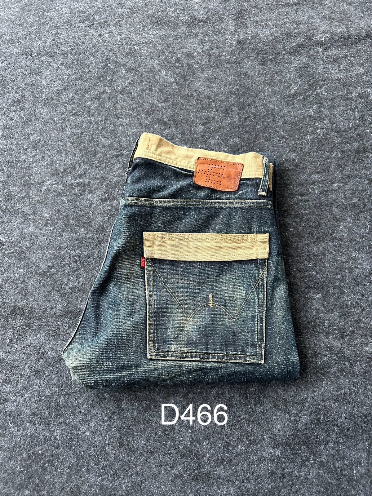 Edwin Vtg 90s Edwin Function Distressed Denim 33x33 D466 Size US 33 - 22 Thumbnail