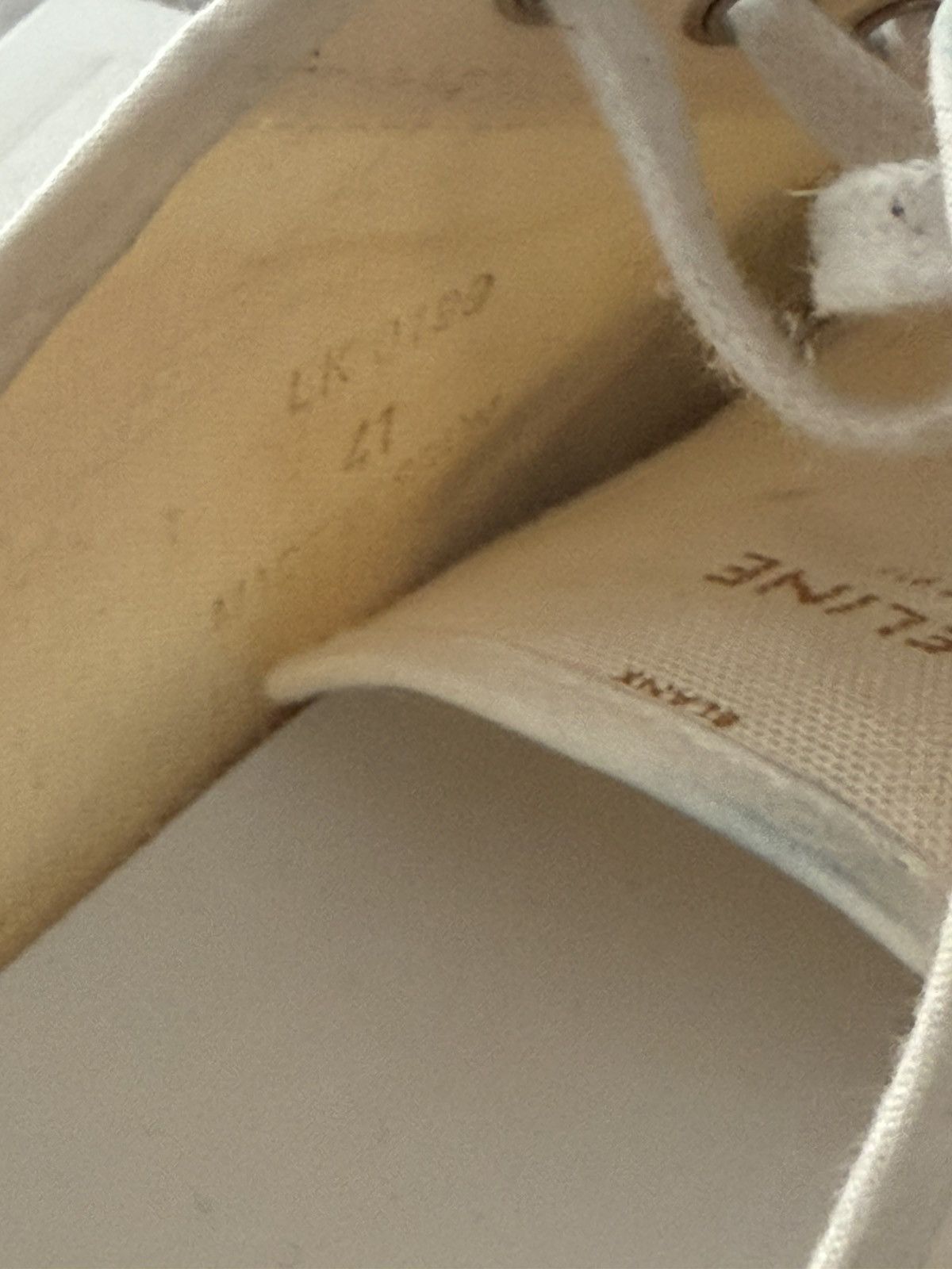 Celine CELINE - WHITE LOW SNEAKERS - HEDI SLIMANE Size US 8 / EU 41 - 6 Thumbnail