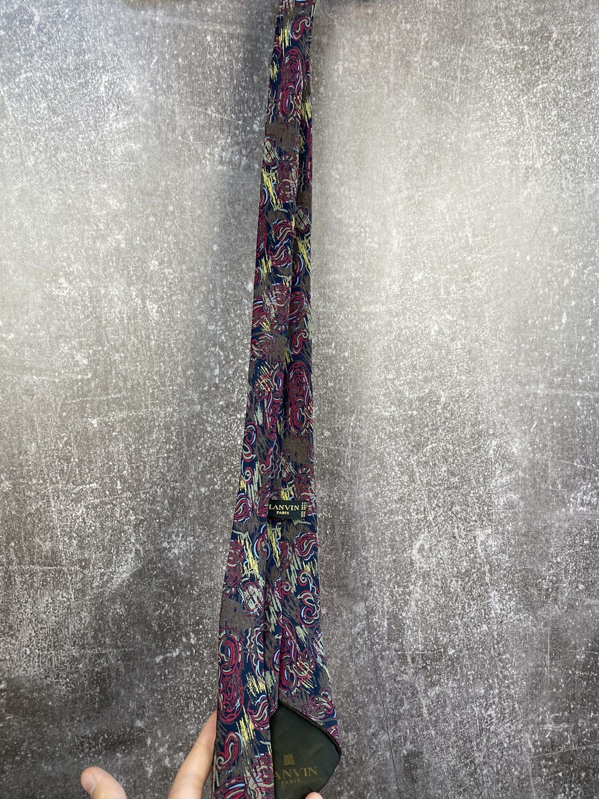 Lanvin Luxury Lanvin Tie Silk Old Money Italy 00s Y2K Size ONE SIZE - 2 Thumbnail