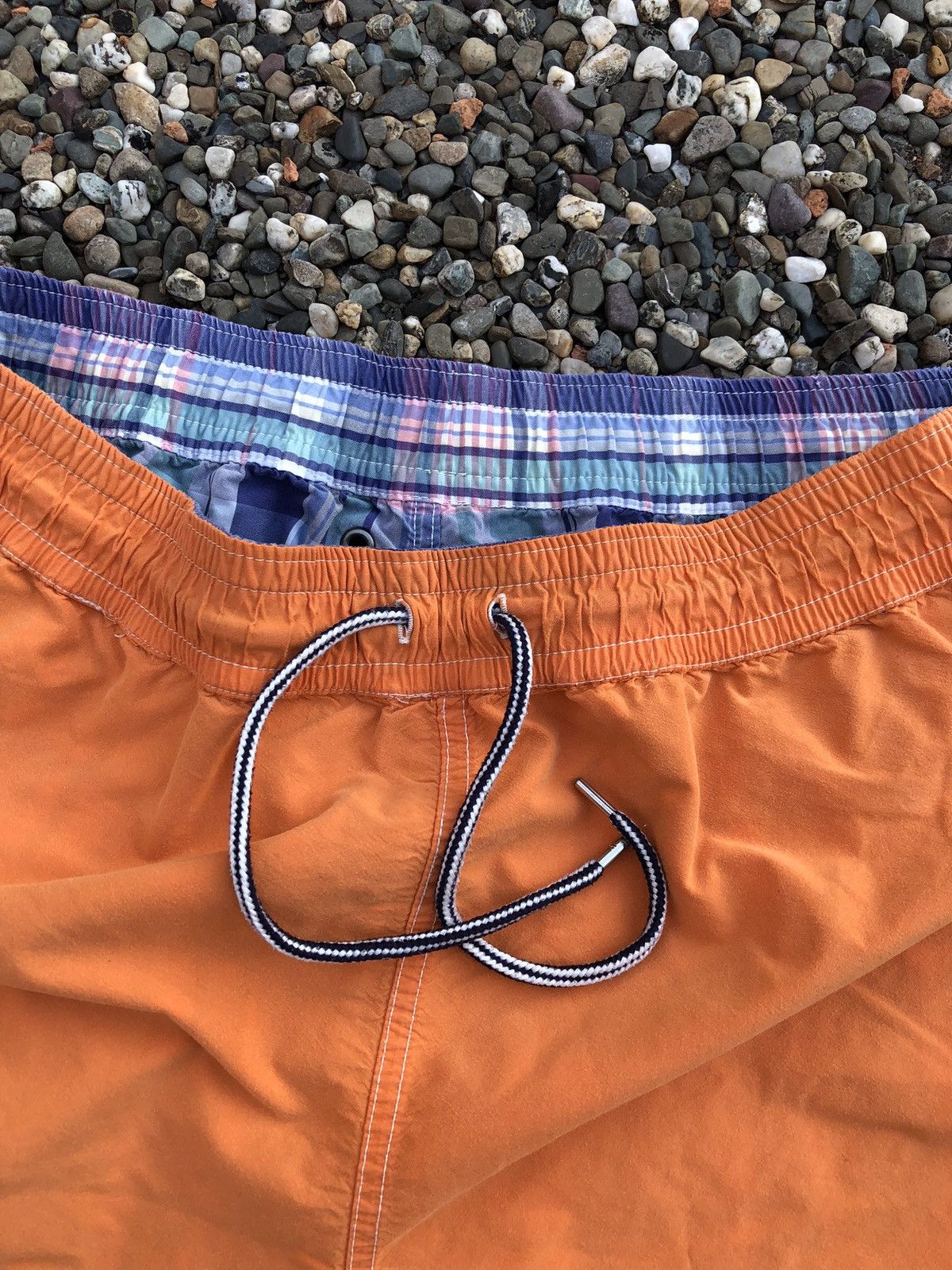 Polo Ralph Lauren Vintage Polo Ralph Lauren Reversible Plaid Swim Trunks Size US 34 / EU 50 - 8 Thumbnail
