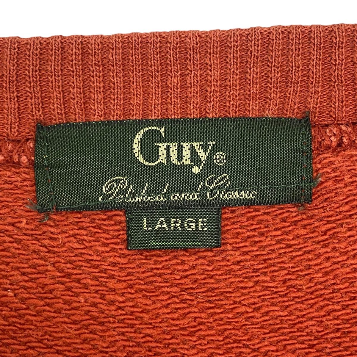 Other Vintage Guy Laroche Sweatshirt Crewneck Orange Size L Size US L / EU 52-54 / 3 - 7 Thumbnail