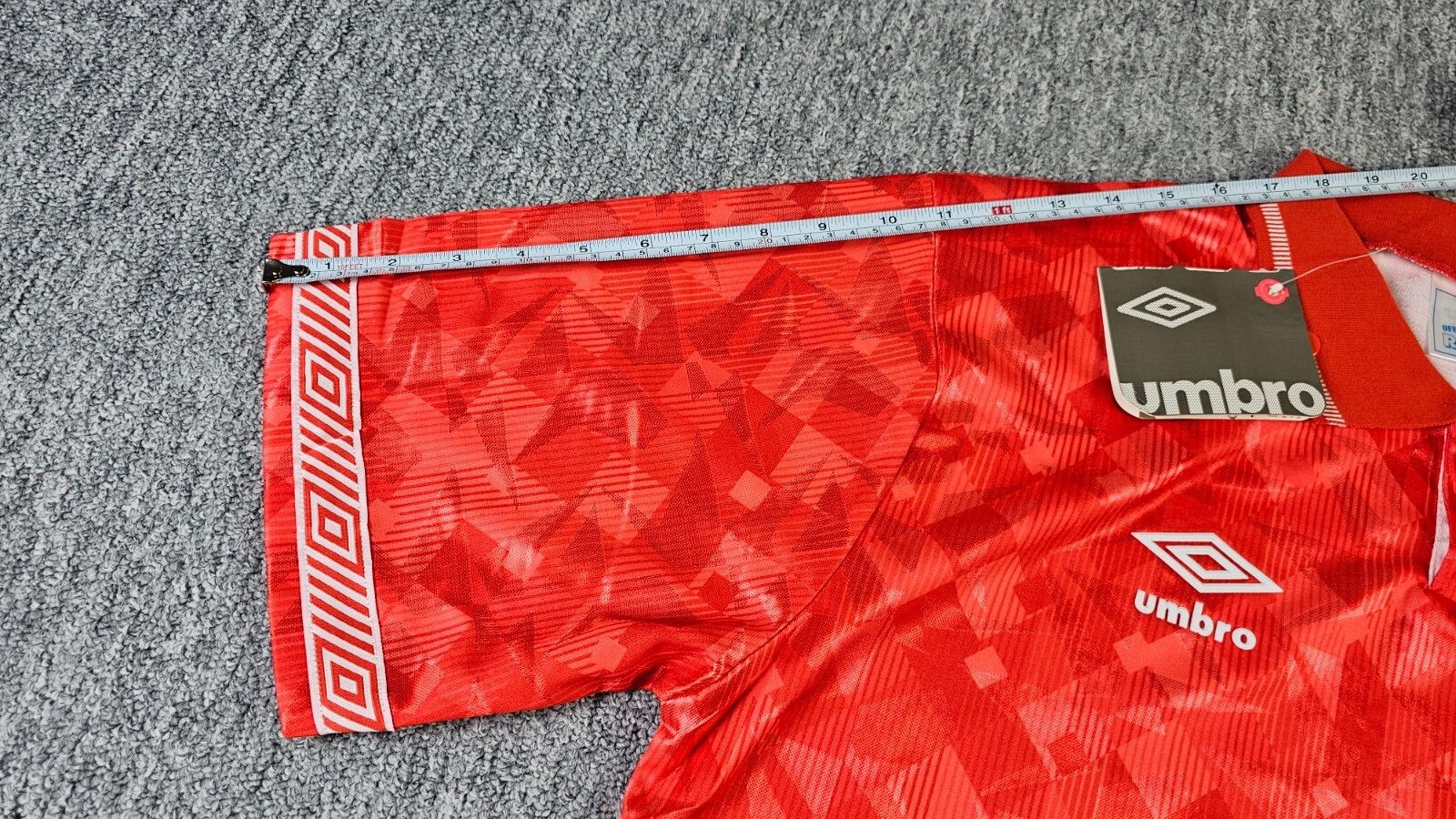 Umbro BNWT Umbro Wales 1990-92 Home Soccer Jersey NOS Vintage 2XL Size US XXL / EU 58 / 5 - 9 Thumbnail